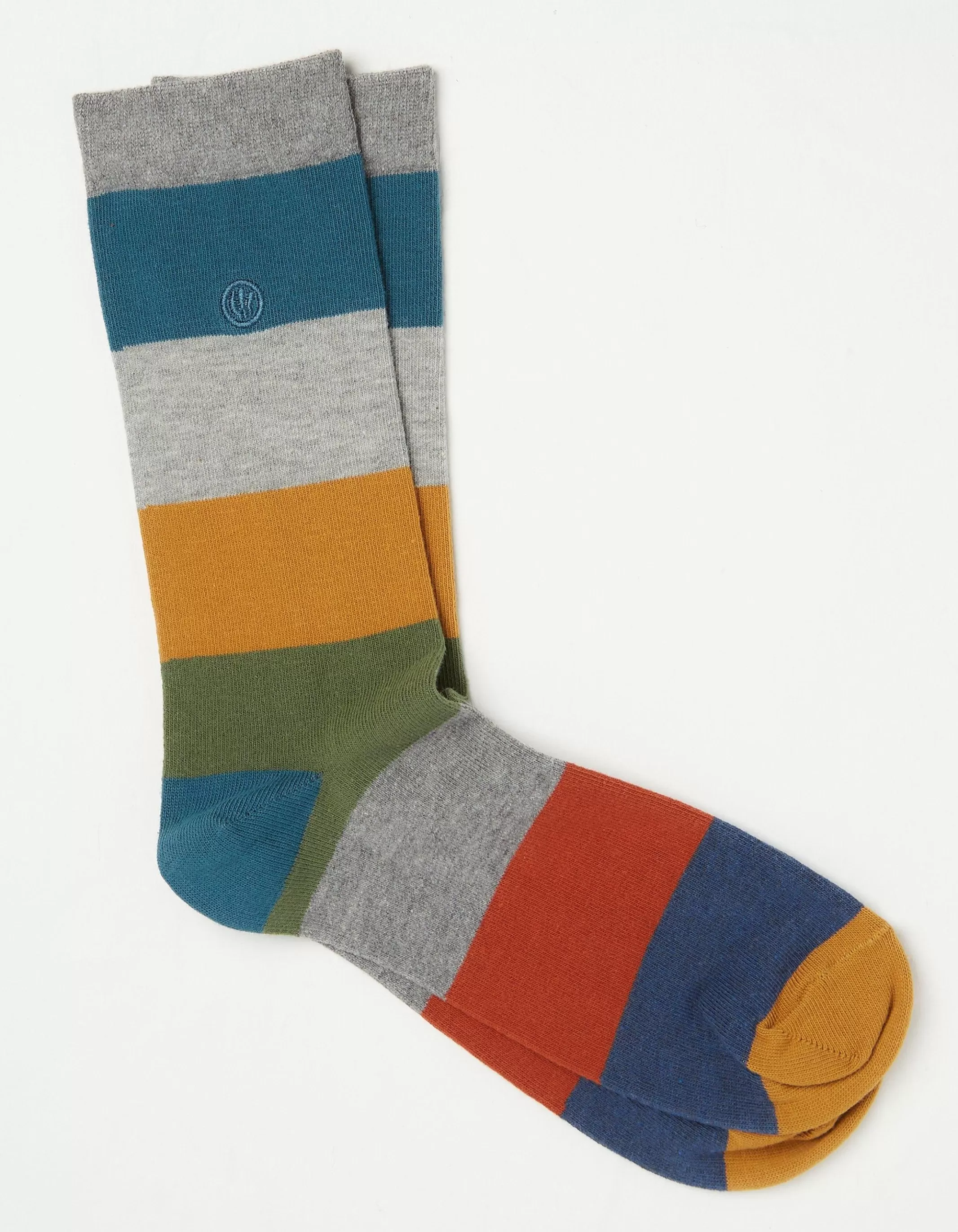 Discount FatFace 1 Pack Aidan Block Stripe Socks Multi