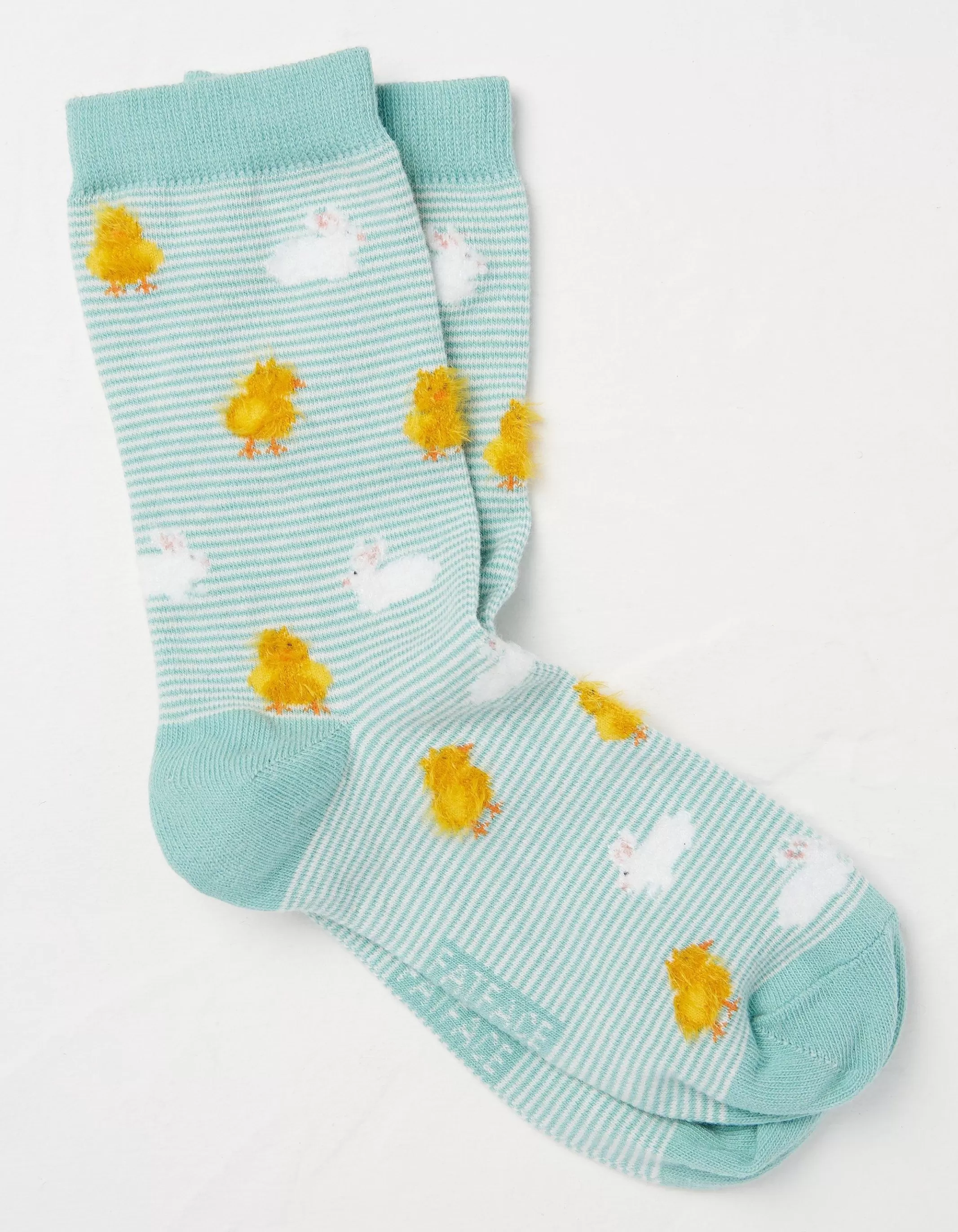 Online FatFace 1 Pack Chick And Bunny Socks Green Haze