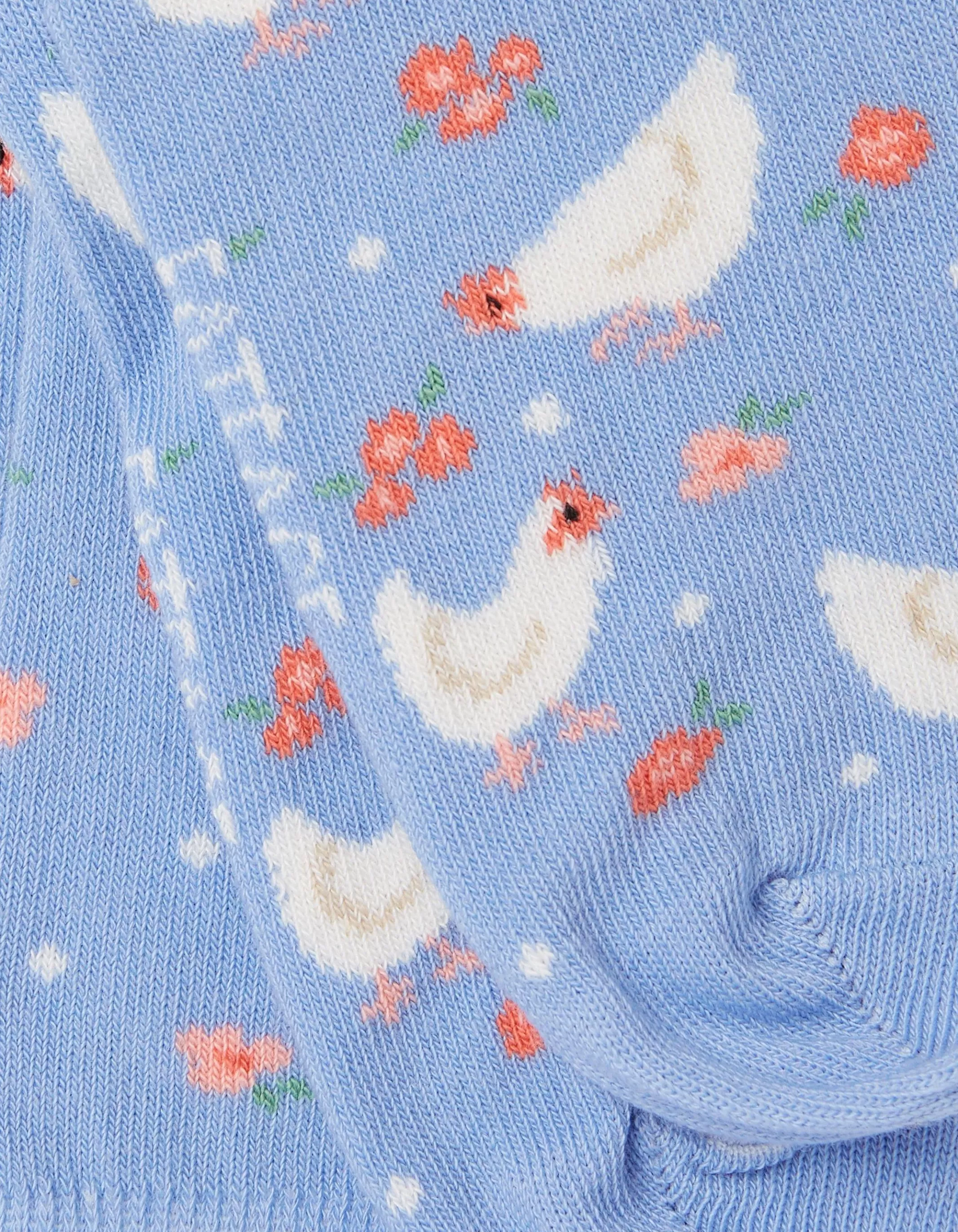 Discount FatFace 1 Pack Chicken Socks Light Blue