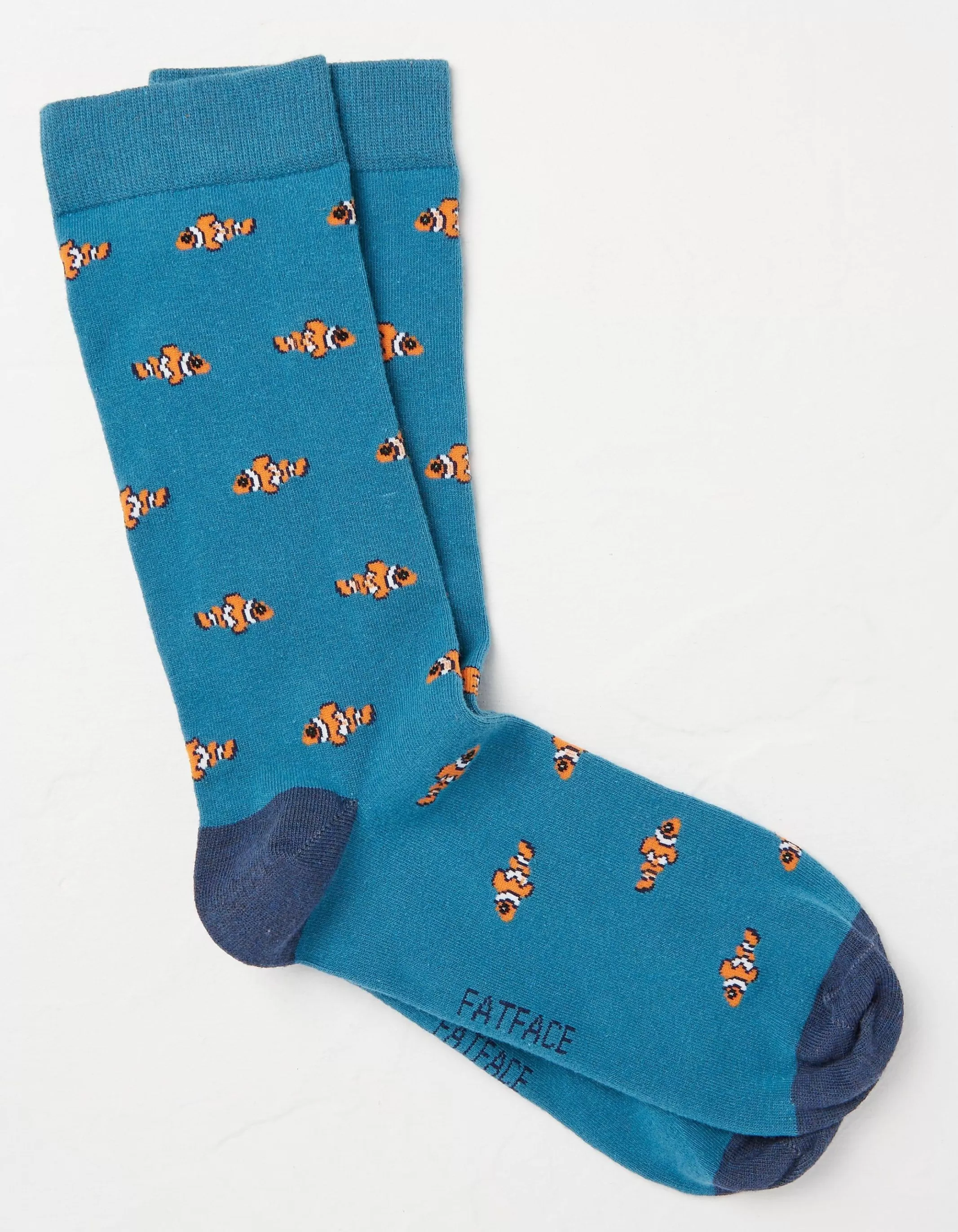 Best Sale FatFace 1 Pack Clownfish Socks Teal Green