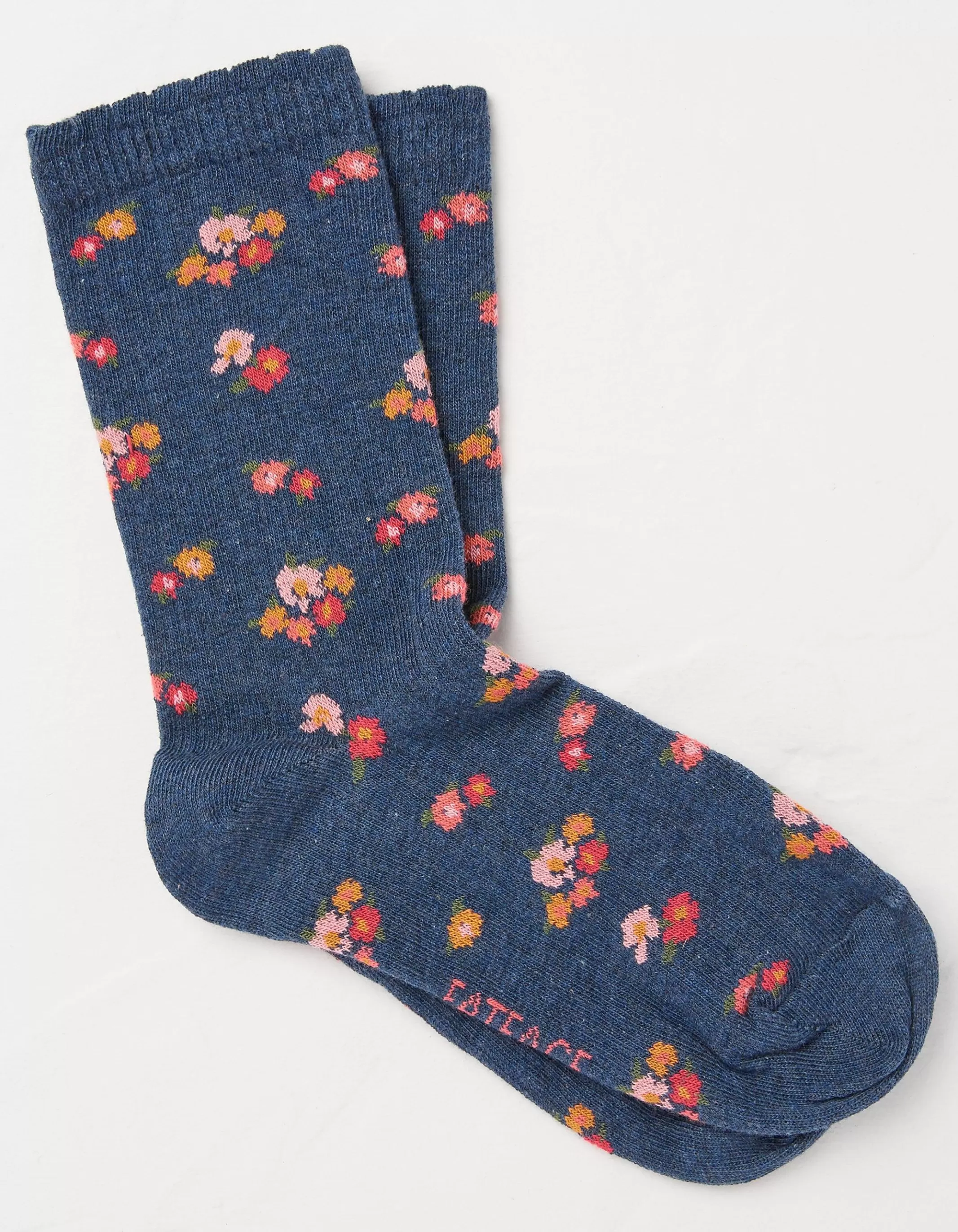 Discount FatFace 1 Pack Ditsy Floral Socks Navy Marl