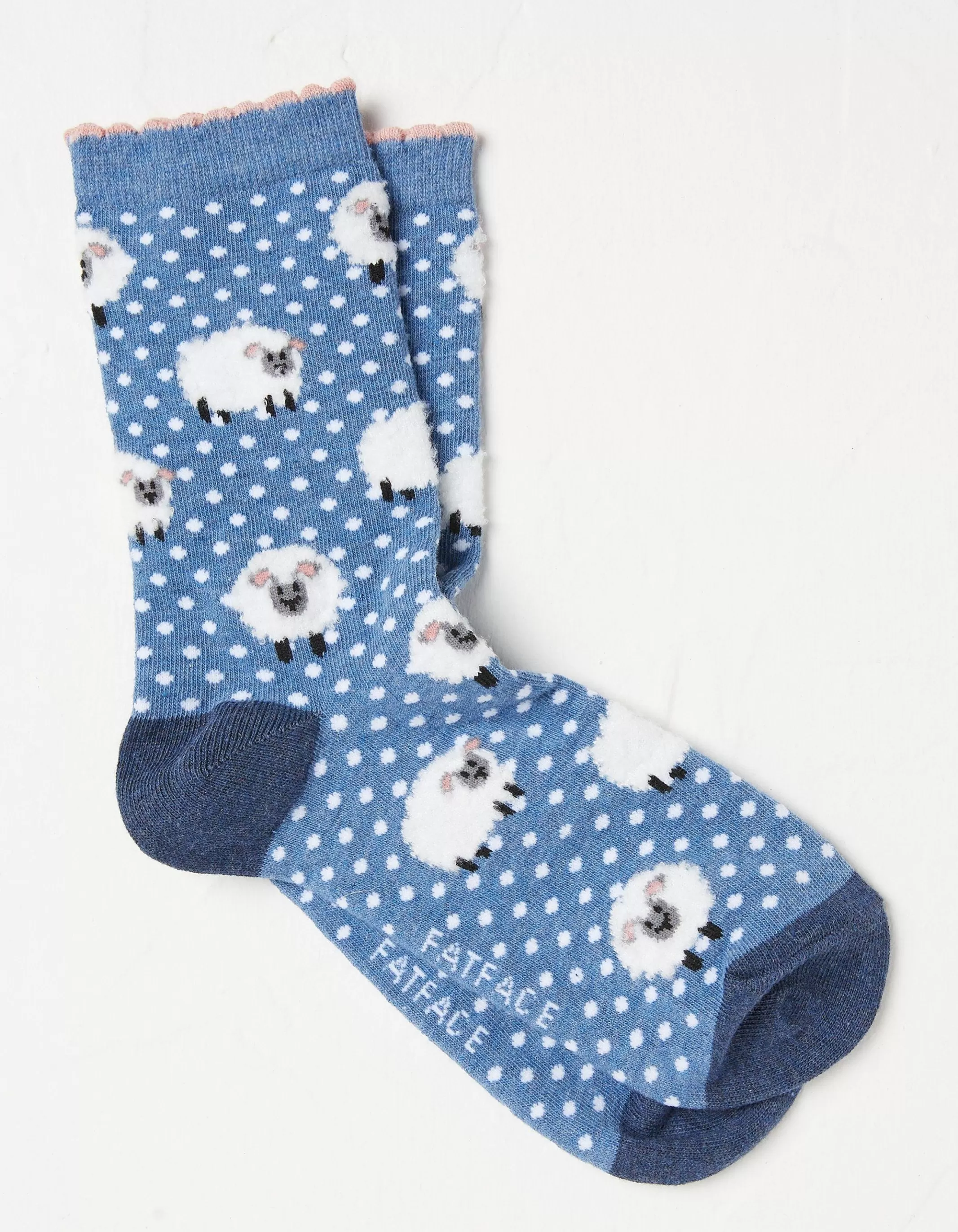 Shop FatFace 1 Pack Fluffy Sheep Socks Cobalt Blue