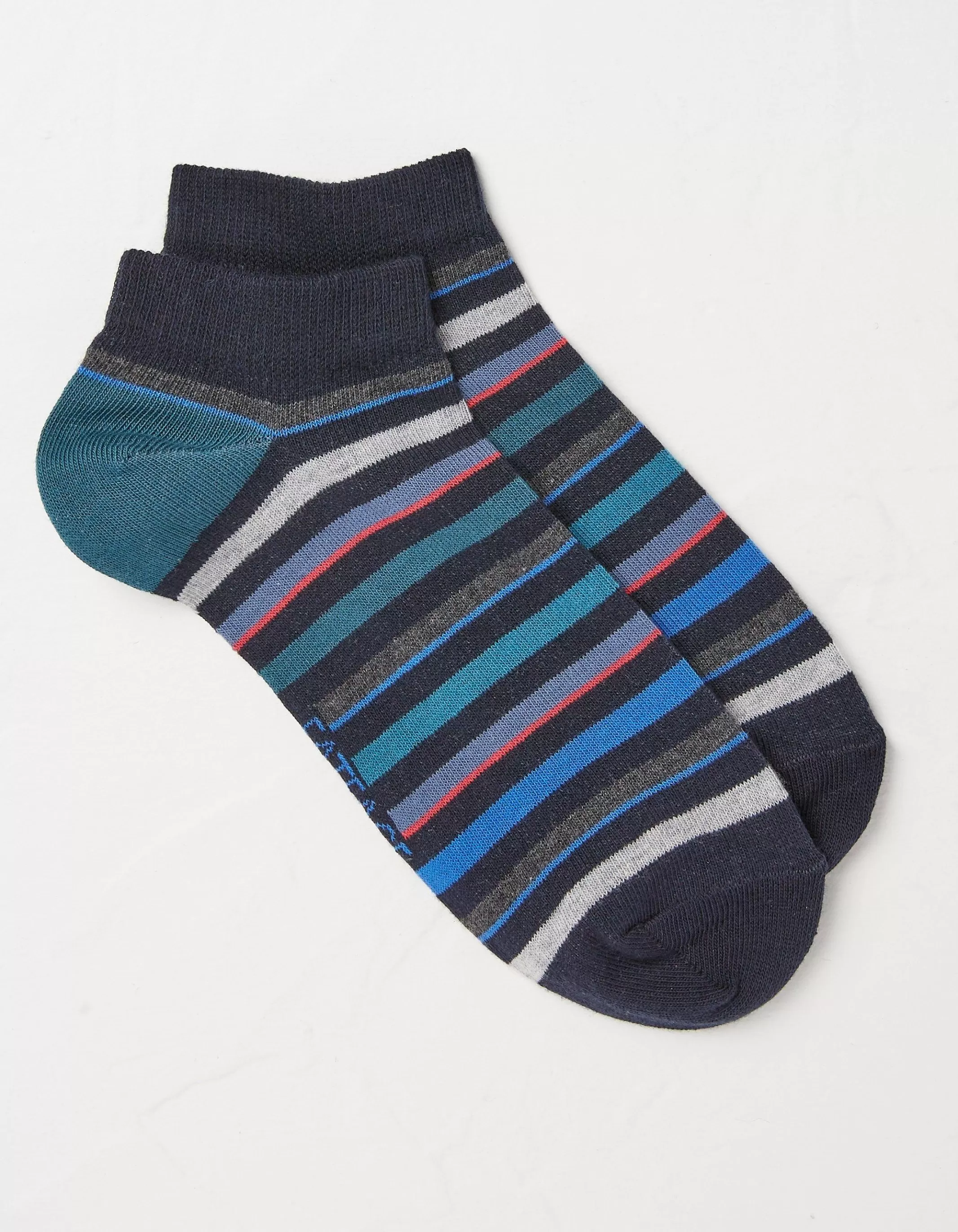 Sale FatFace 1 Pack Oscar Stripe Trainer Socks Multi