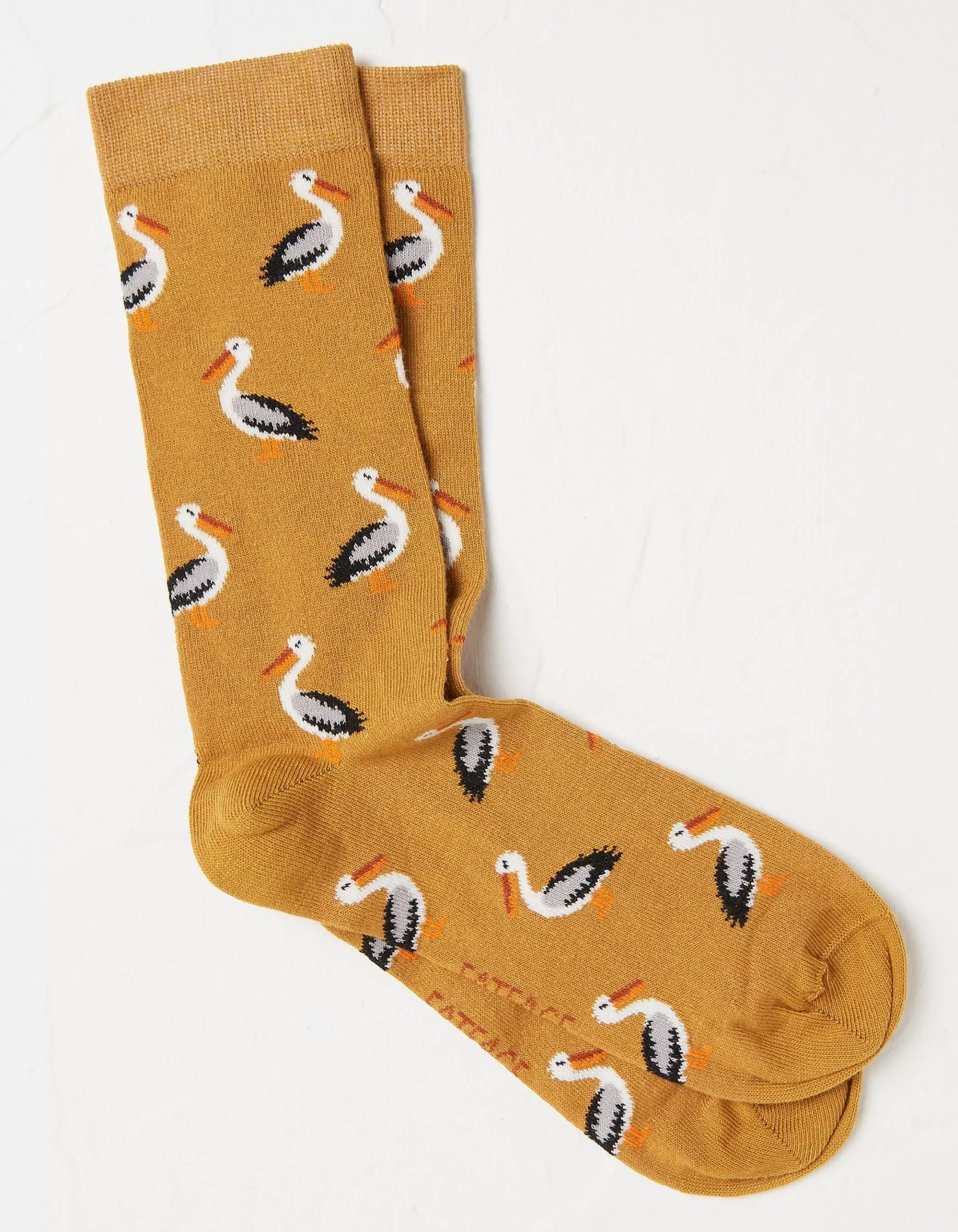Discount FatFace 1 Pack Pelican Socks Mustard Yellow