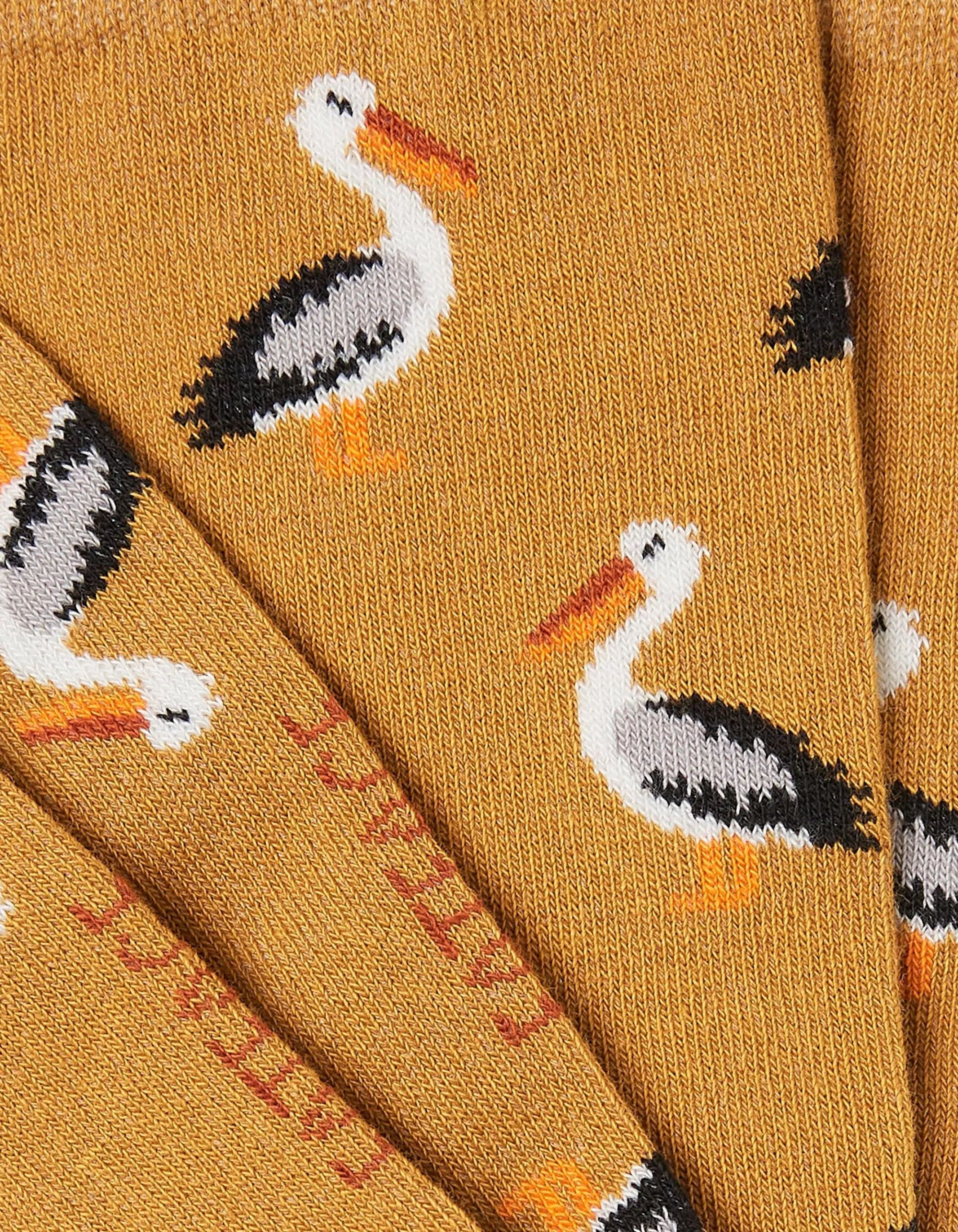 Discount FatFace 1 Pack Pelican Socks Mustard Yellow