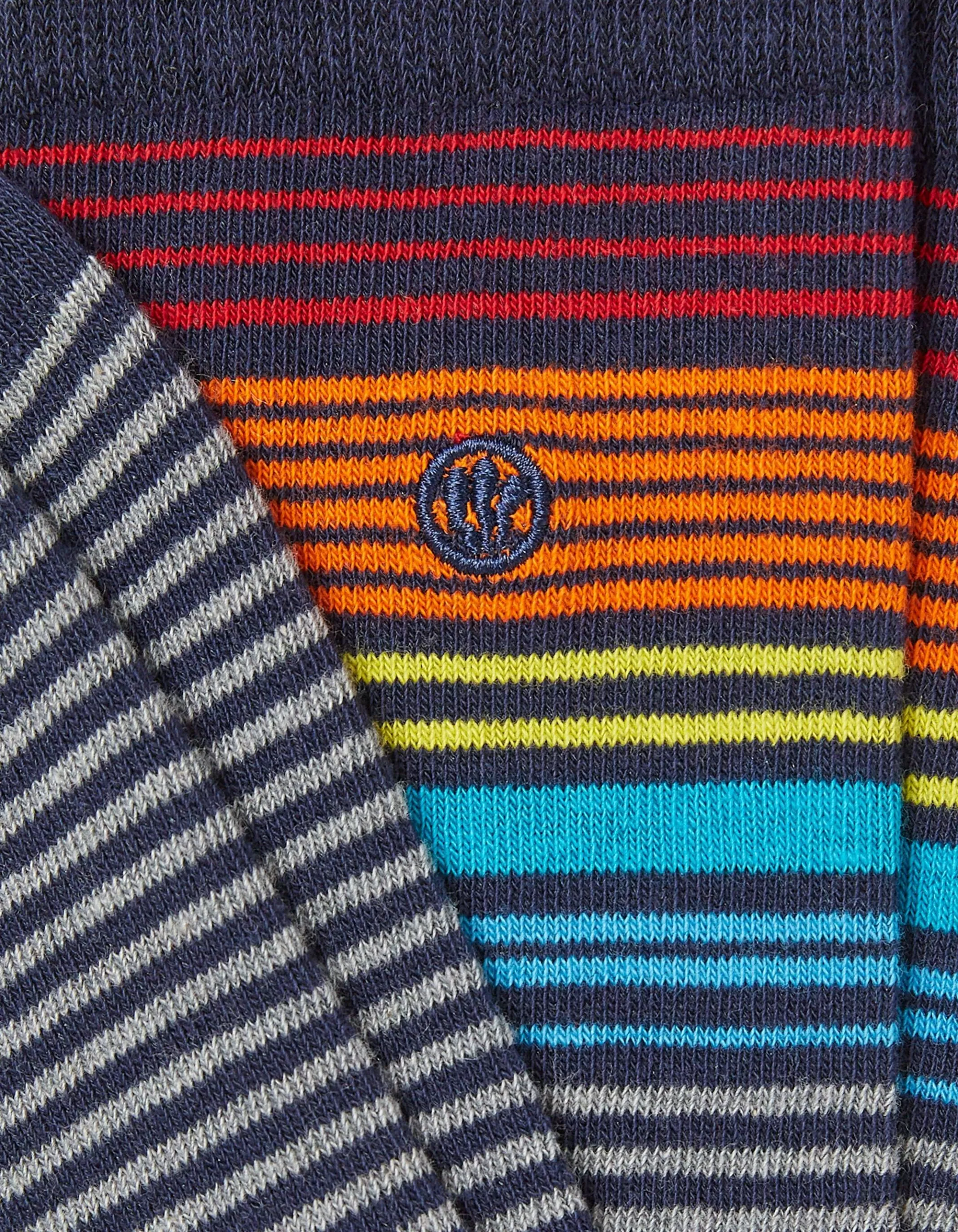 Sale FatFace 1 Pack Pop Stripe Socks Navy