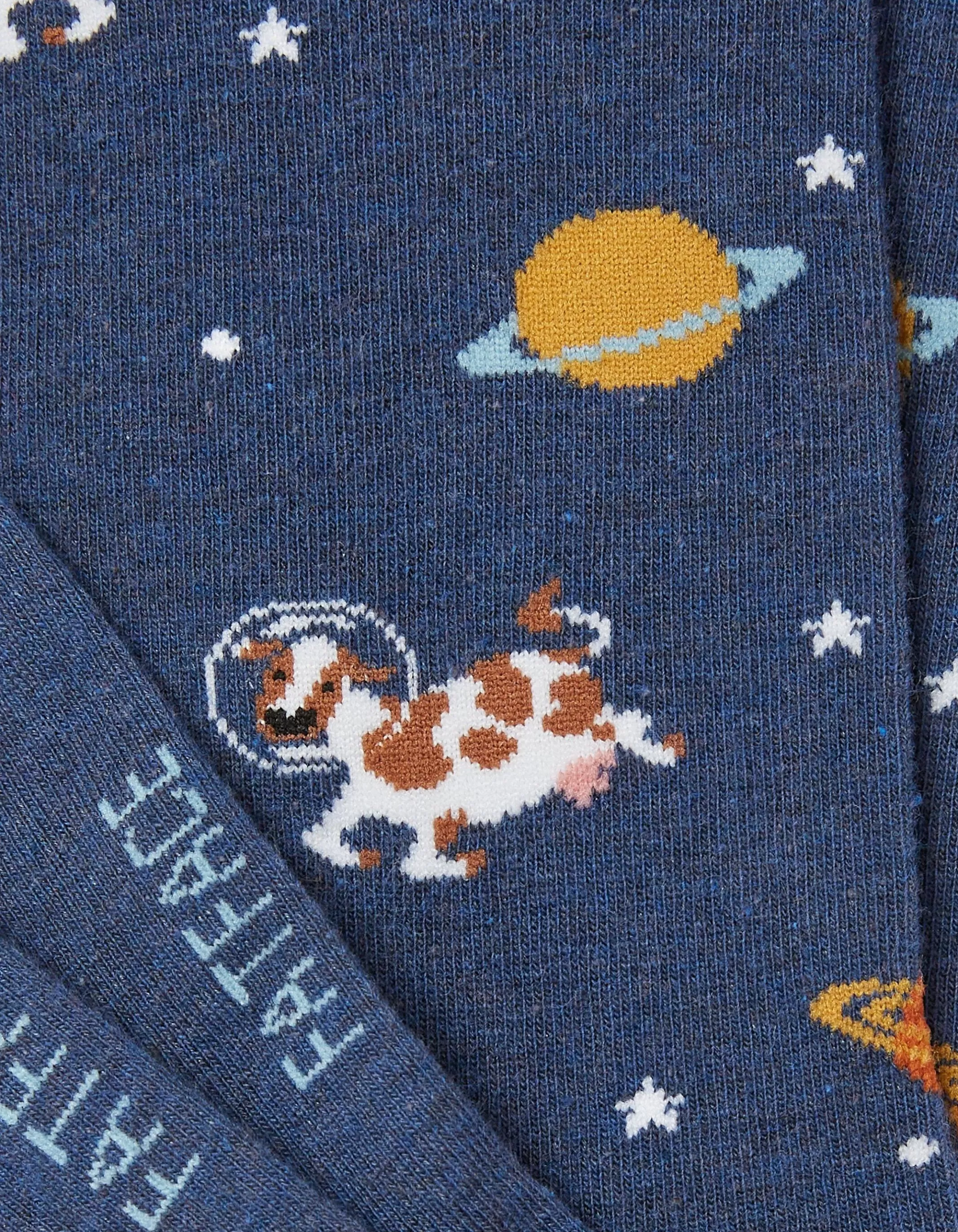 New FatFace 1 Pack Space Cow Socks Navy