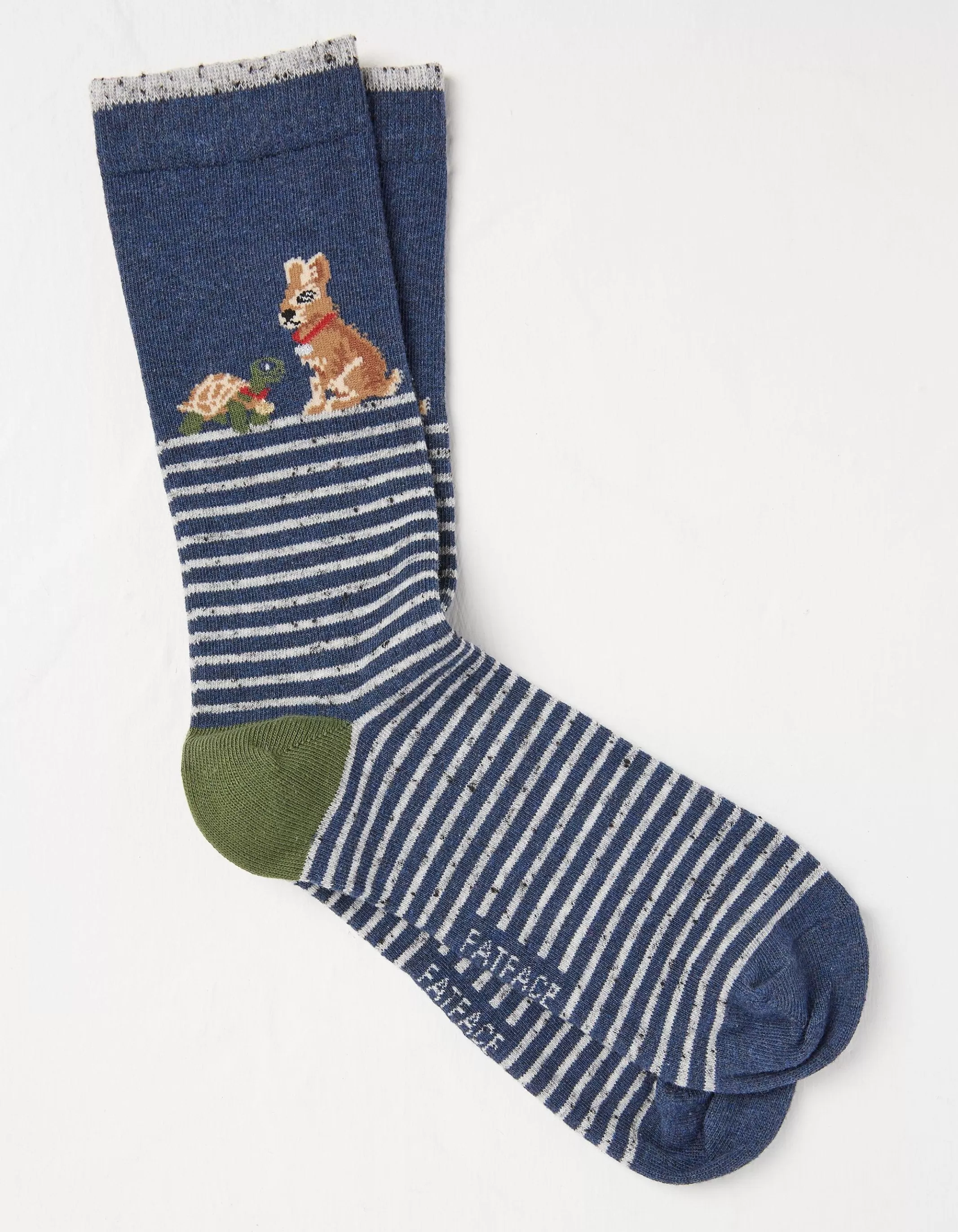 Sale FatFace 1 Pack Tortoise And Hare Socks Navy