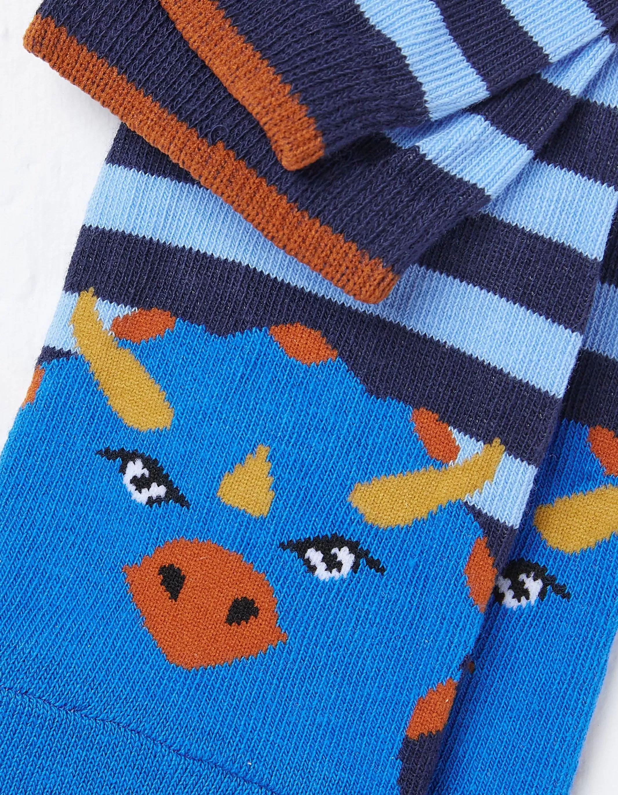 Best FatFace 1 Pack Triceratops Socks Cobalt Blue