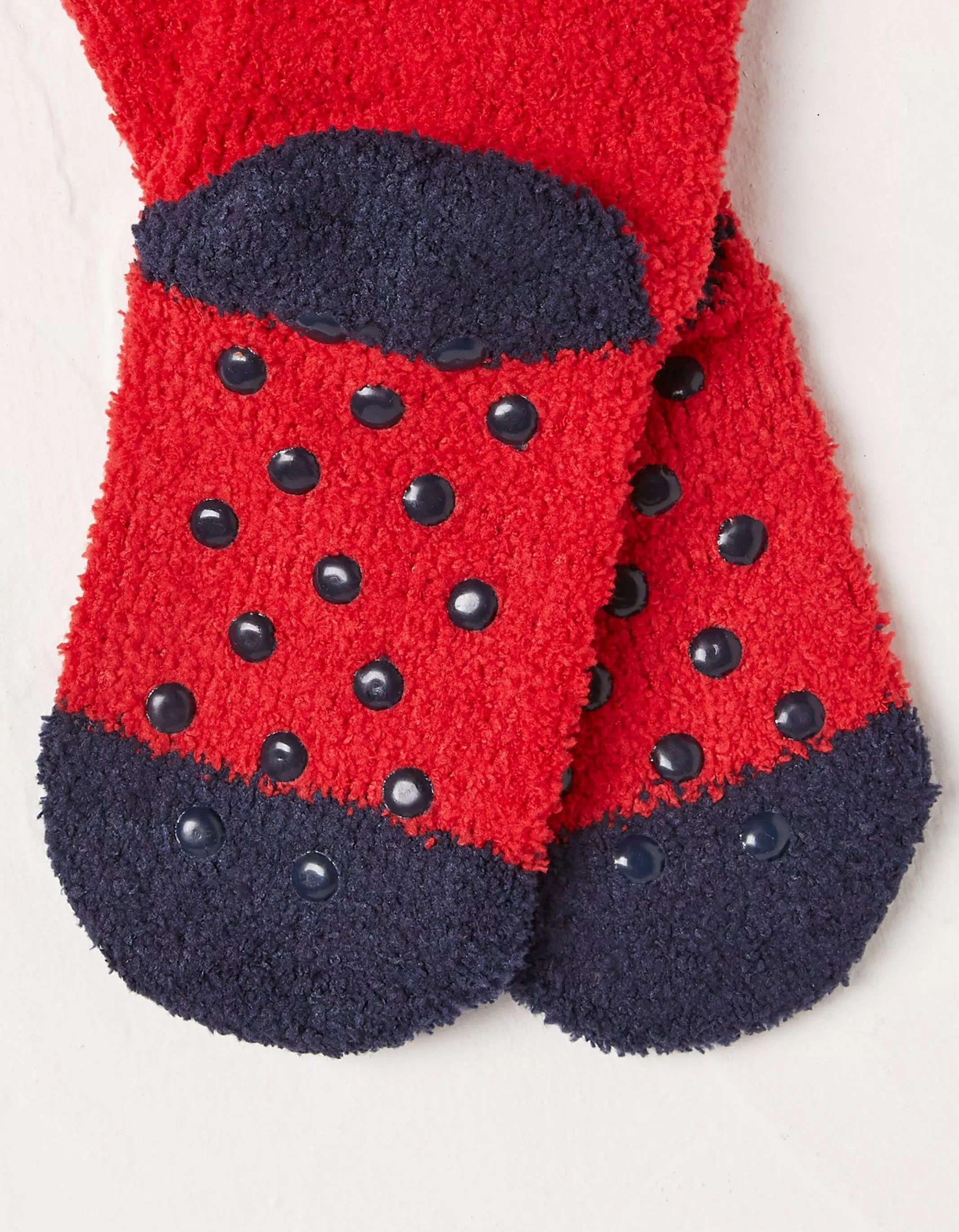 Shop FatFace 1 Pack Wilfred Woolly Mammoth Fluffy Socks Cherry Red