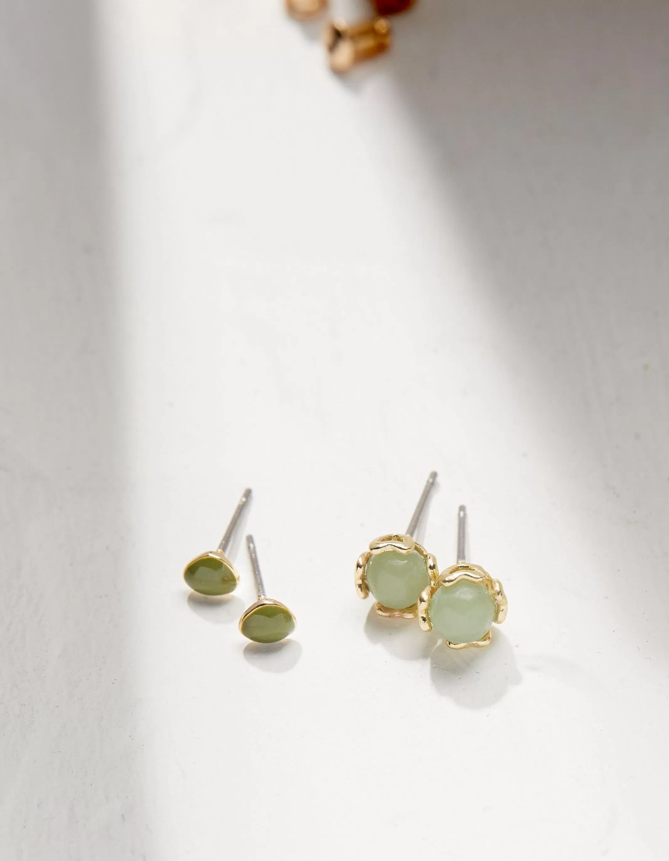 Best Sale FatFace 2 Pack Enamel Studs Green