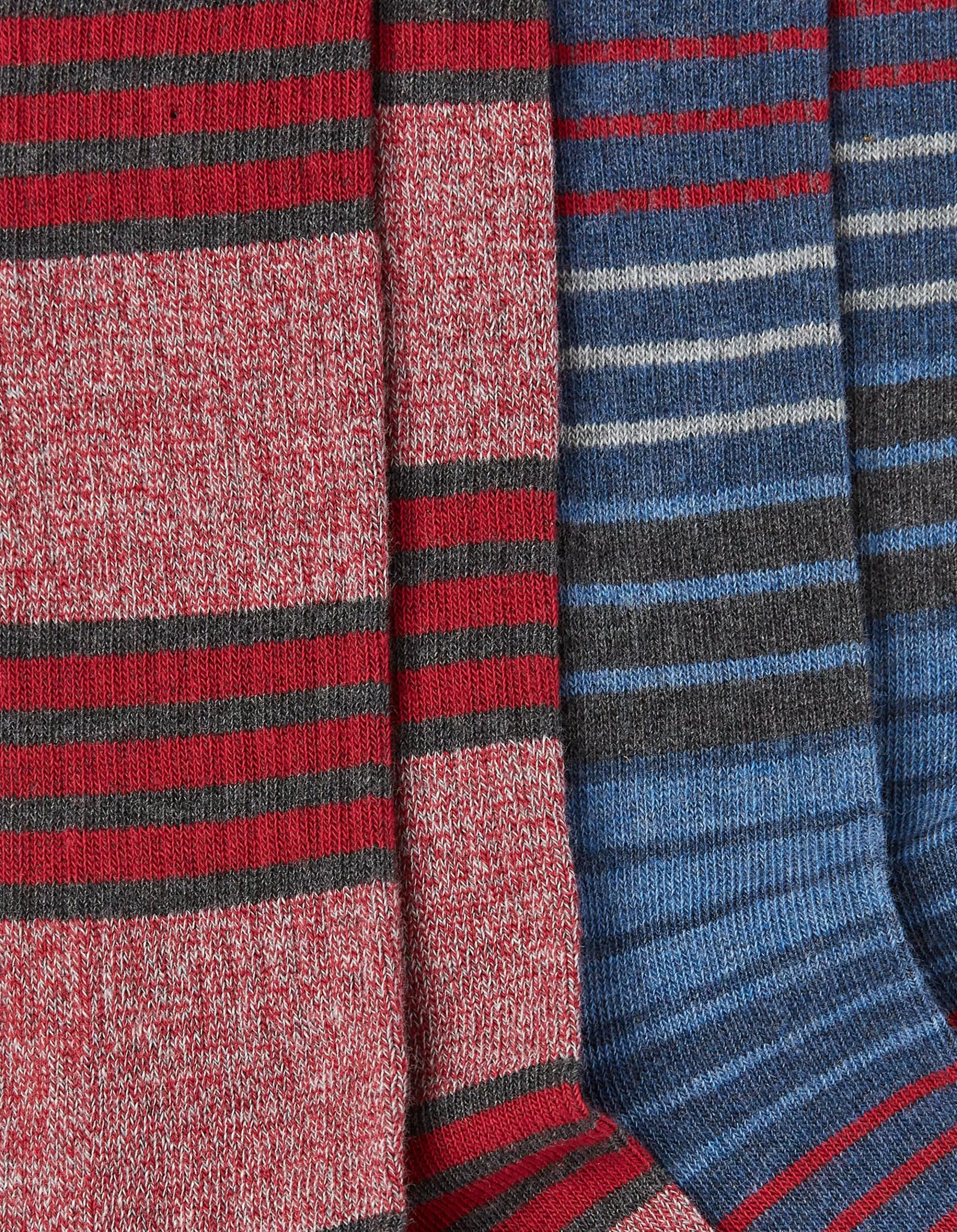 Hot FatFace 2 Pack Long Outdoor Socks Bright Red