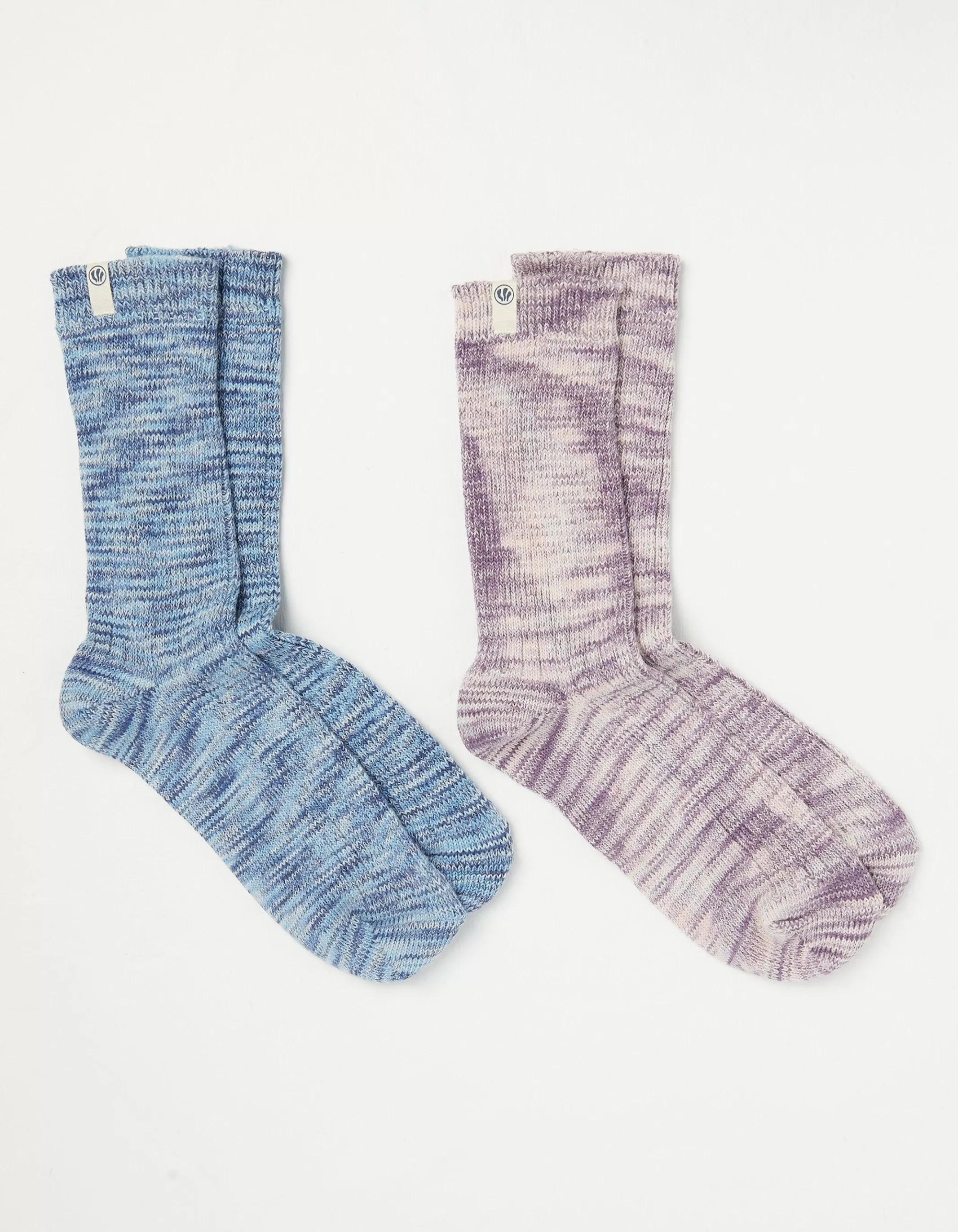 Cheap FatFace 2 Pack Space Dye Boot Socks Multi