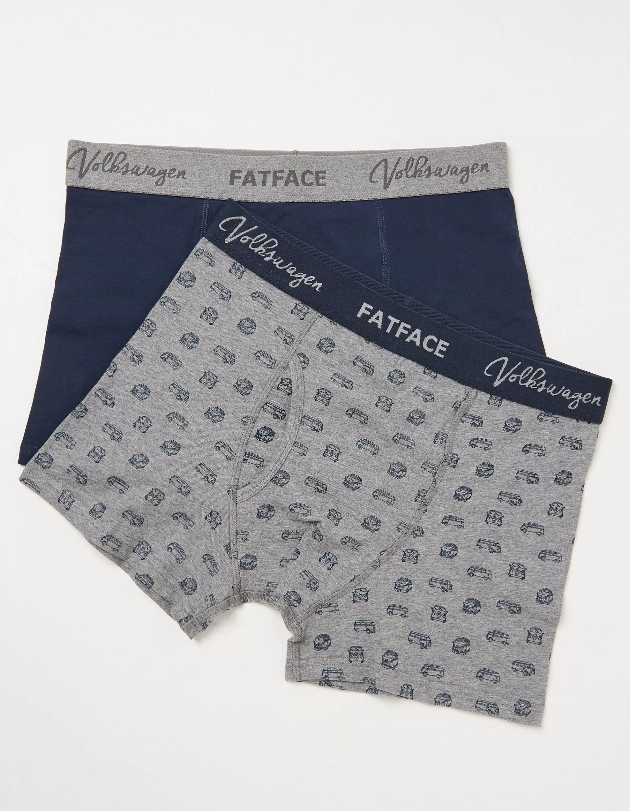 Cheap FatFace 2 Pack Vw Camper Boxers Grey Marl