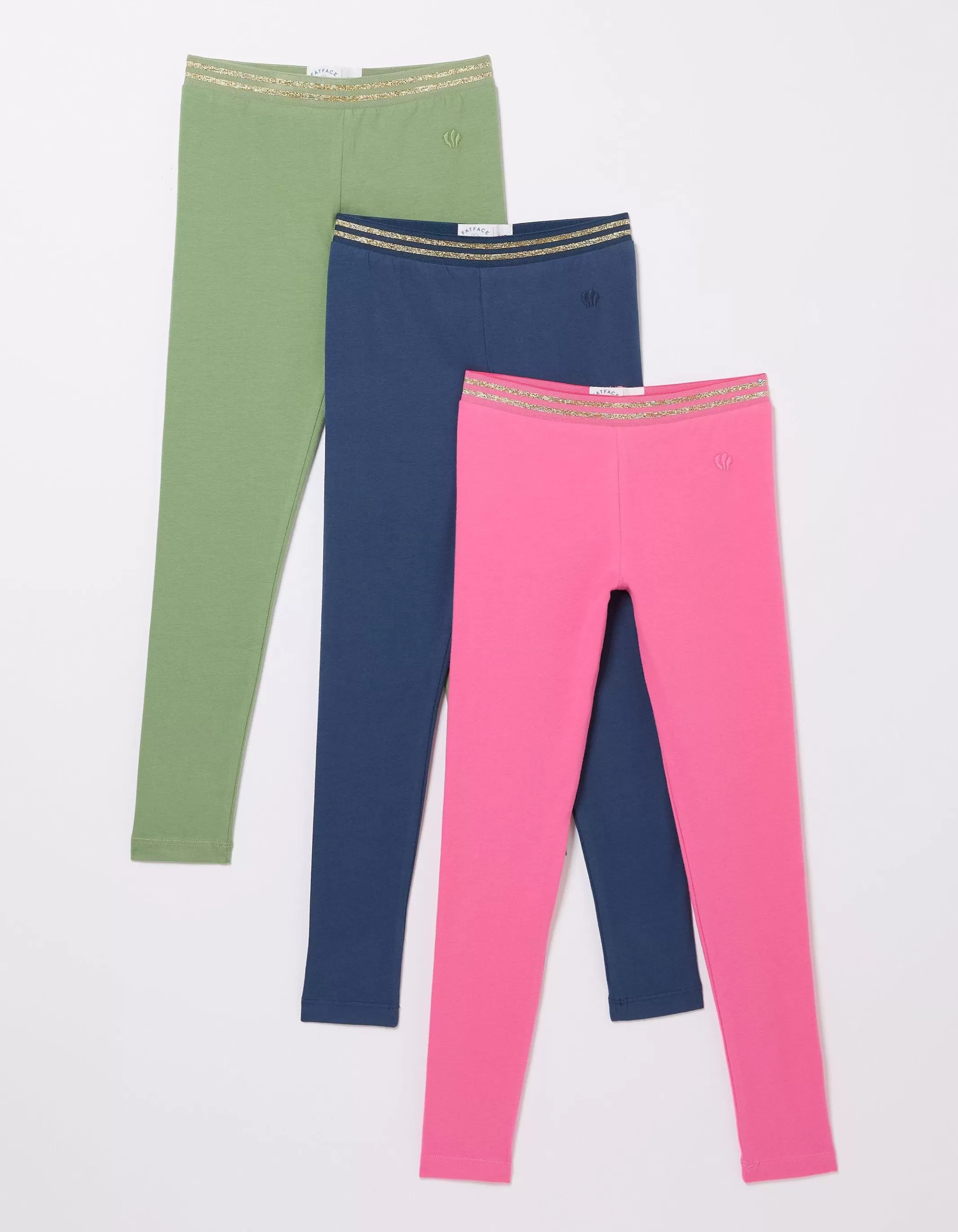 Fashion FatFace 3 Pack Leggings Navy