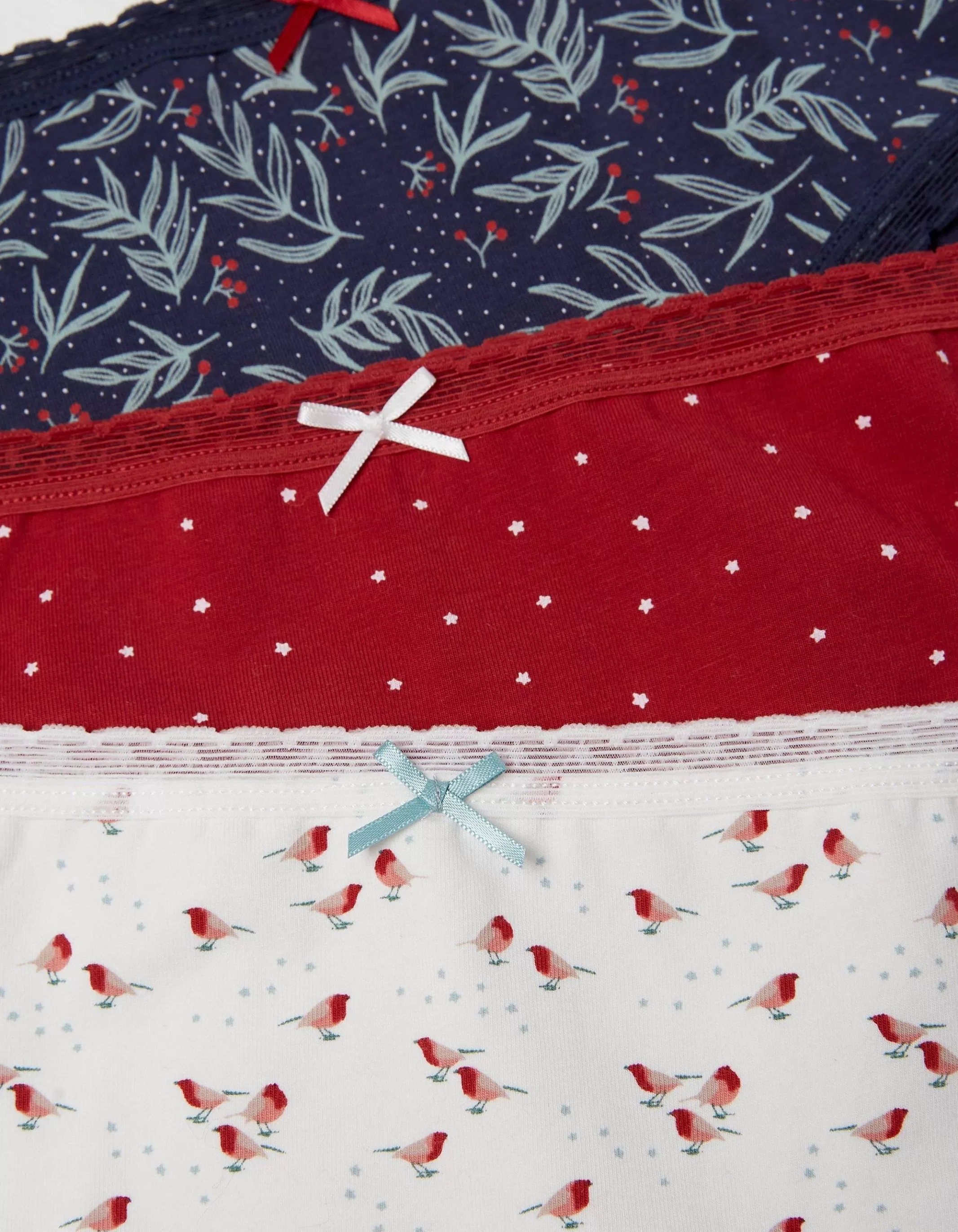 Best Sale FatFace 3 Pack Robin Mini Knickers Multi