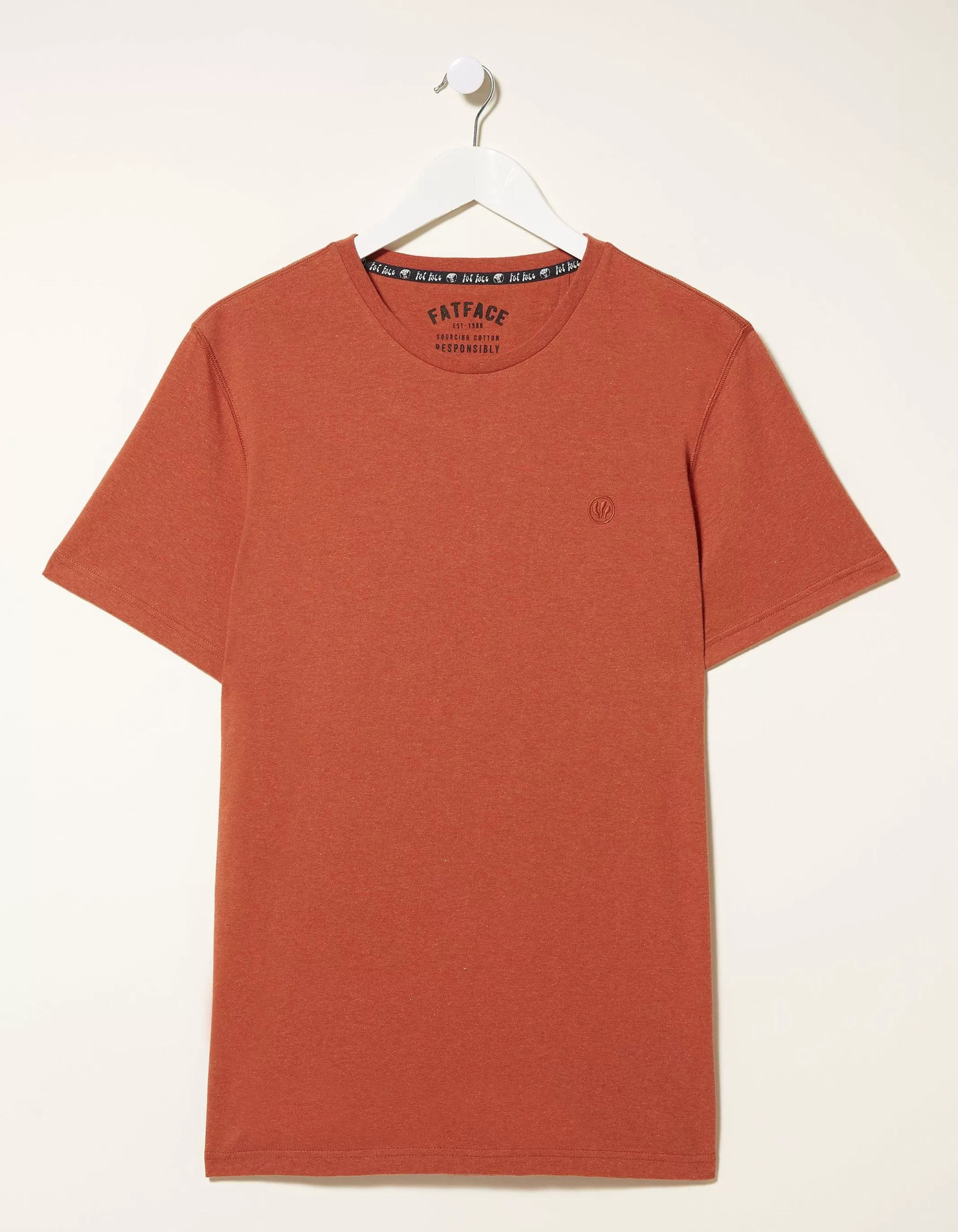 Store FatFace 3 Pack Stripe T-Shirt Rust Red