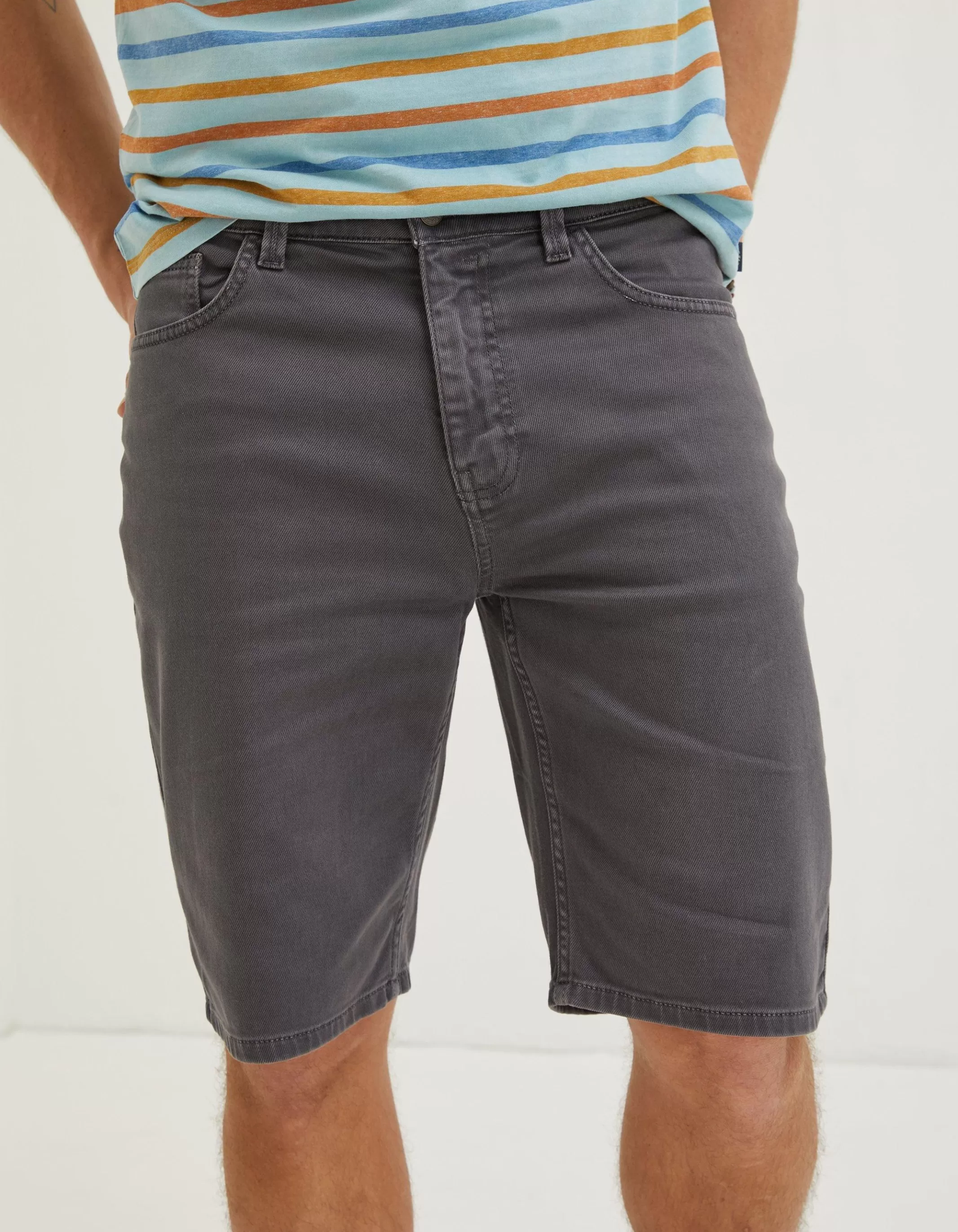 Clearance FatFace 5 Pocket Shorts Dark Grey