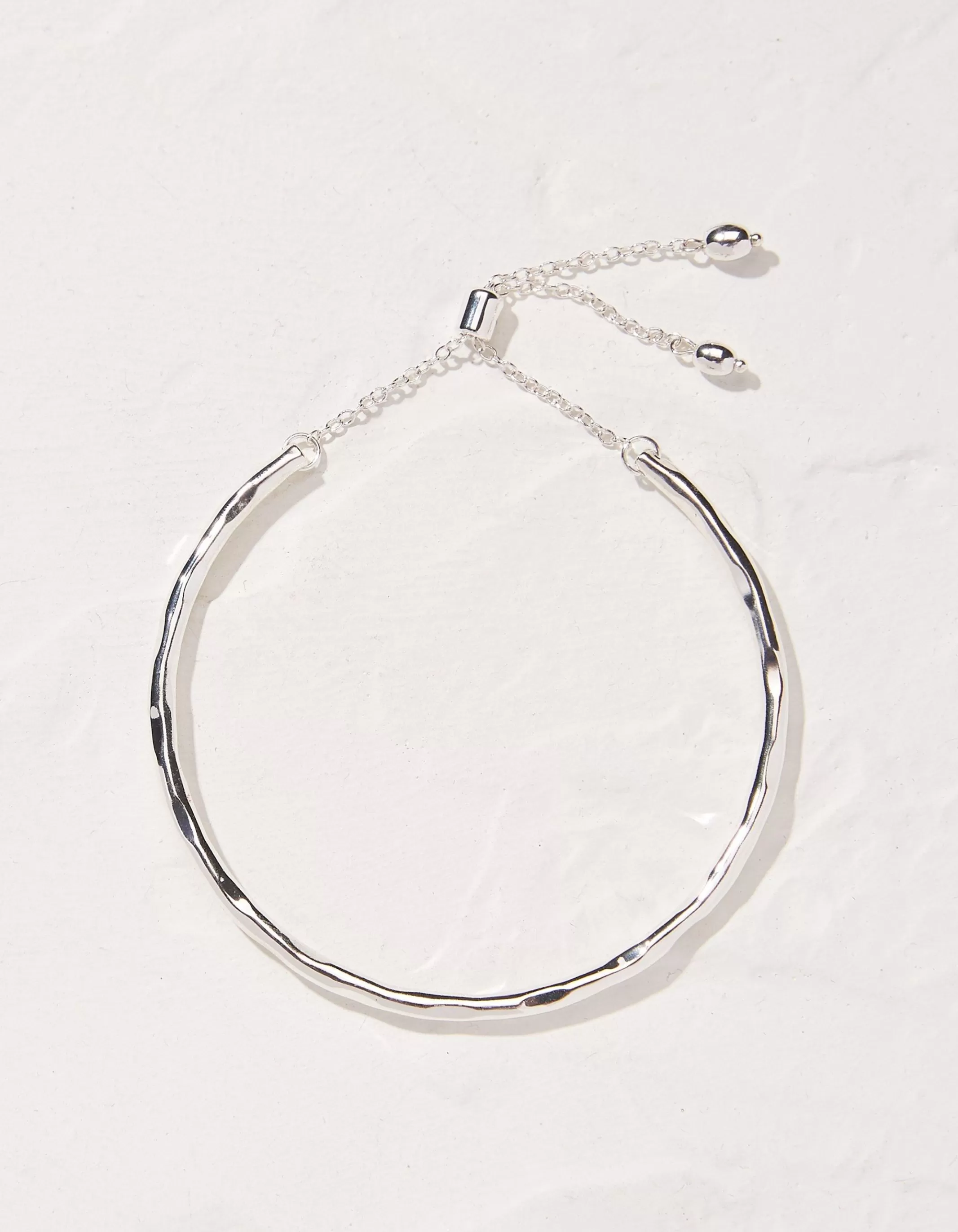 Clearance FatFace Adjustable Bangle Silver