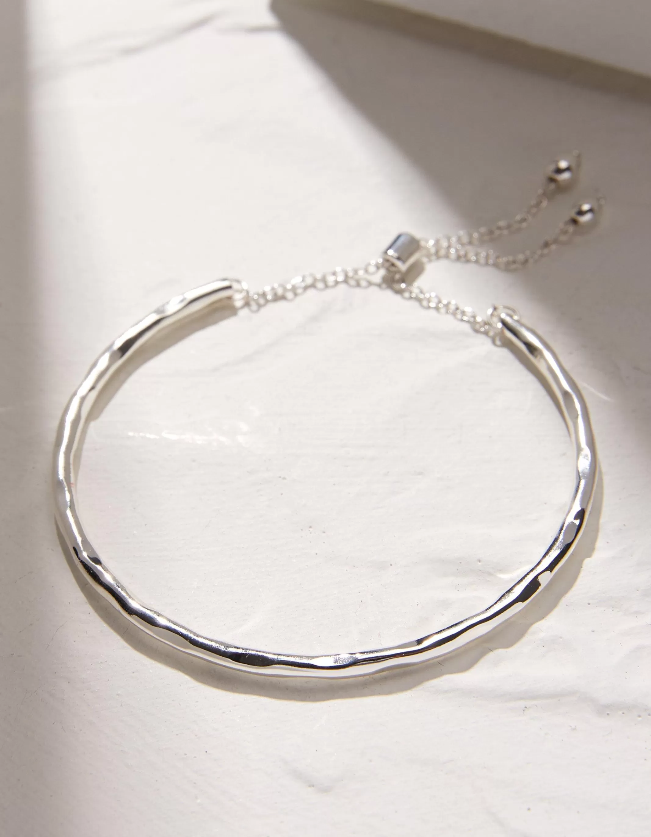 Clearance FatFace Adjustable Bangle Silver
