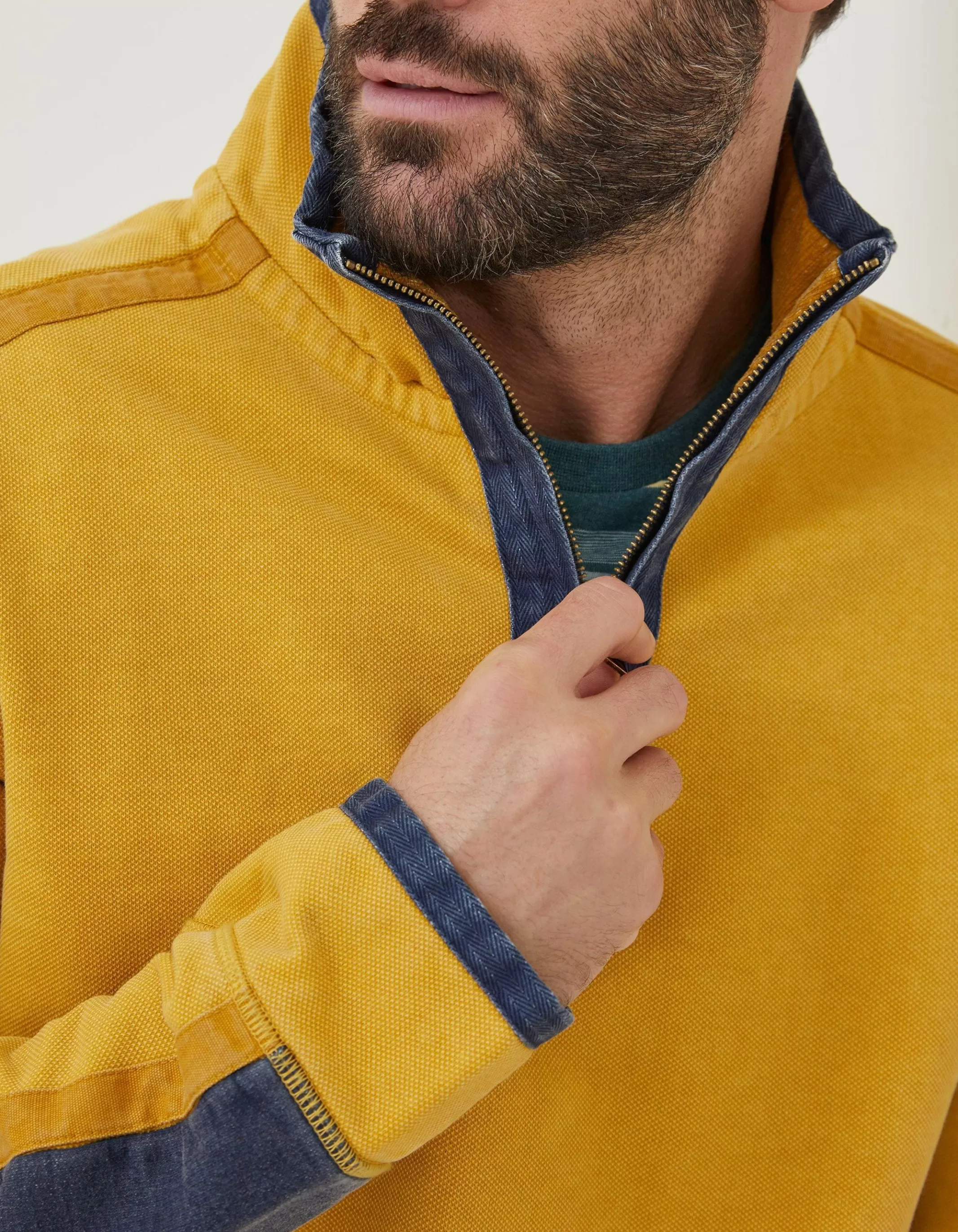 Outlet FatFace Airlie Pocket Sweatshirt Yellow