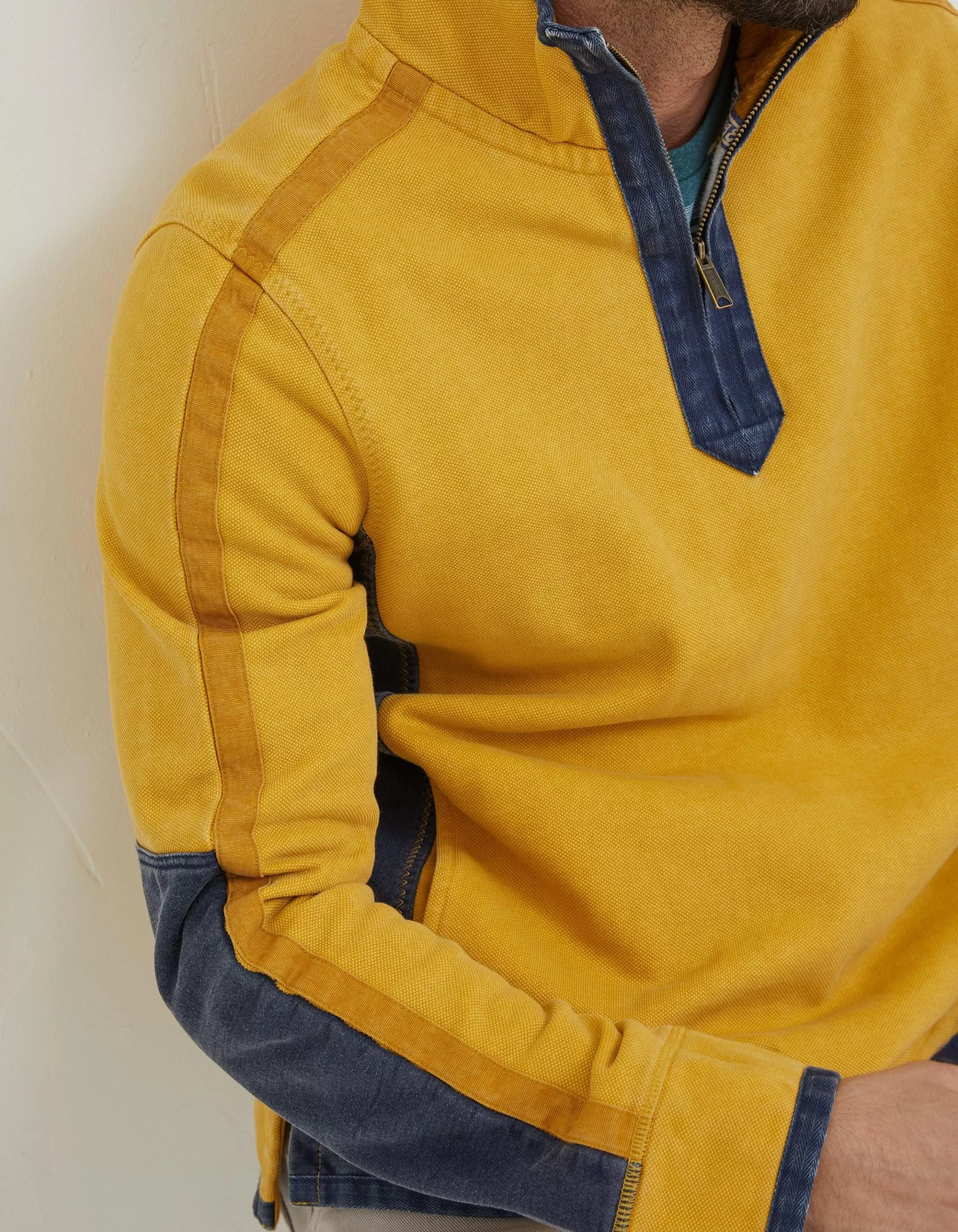 Outlet FatFace Airlie Pocket Sweatshirt Yellow