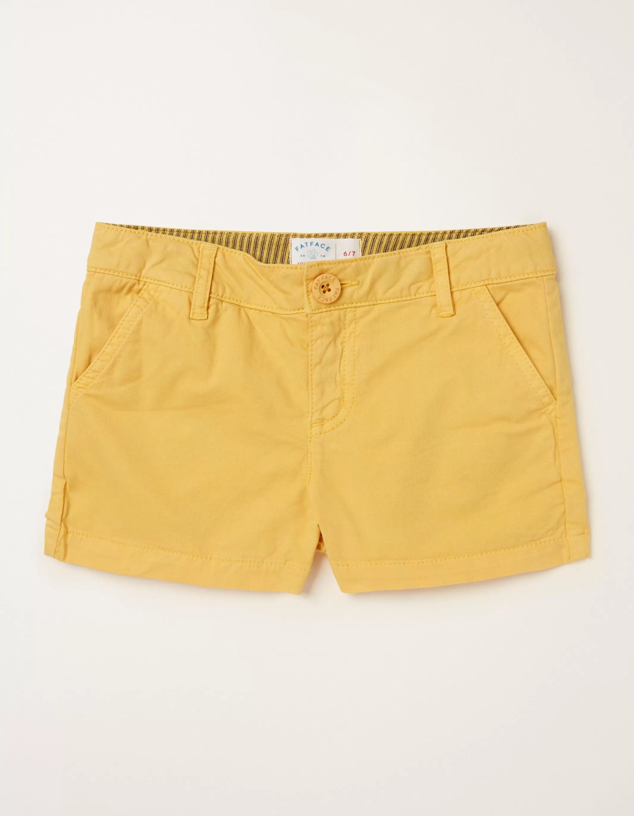 Cheap FatFace Alice Chino Shorts Sunshine