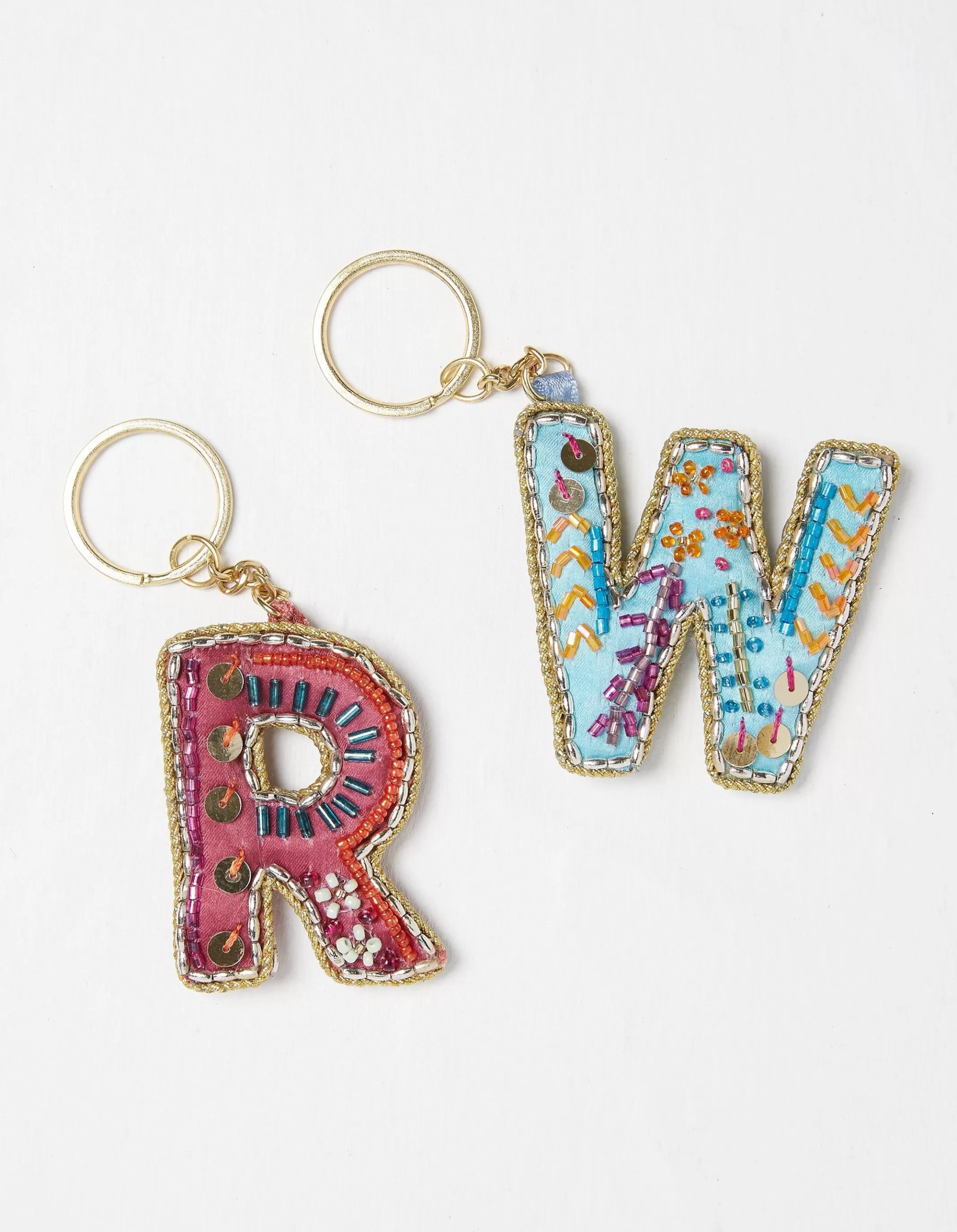 Cheap FatFace Alphabet Beaded Keyring M-Z Multi