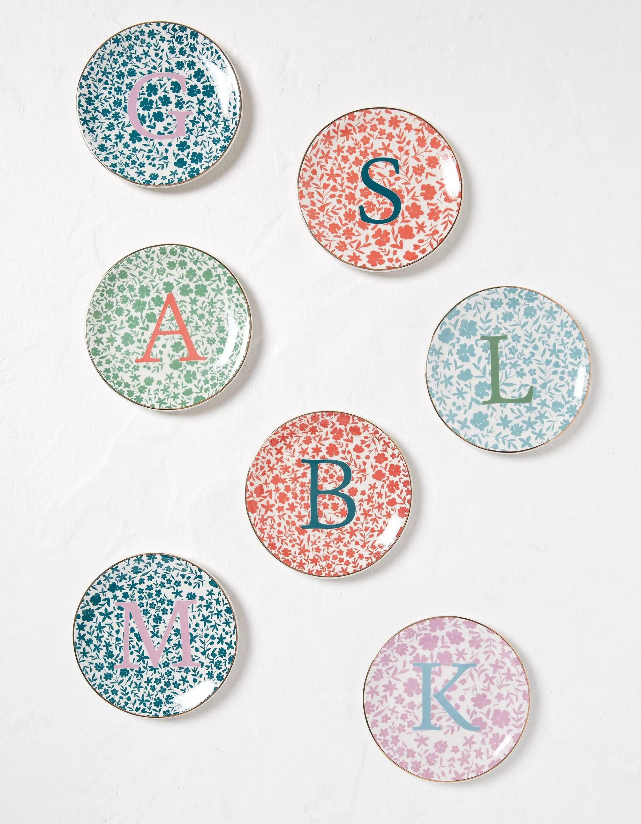 Fashion FatFace Alphabet Trinket Dish A-L Multi