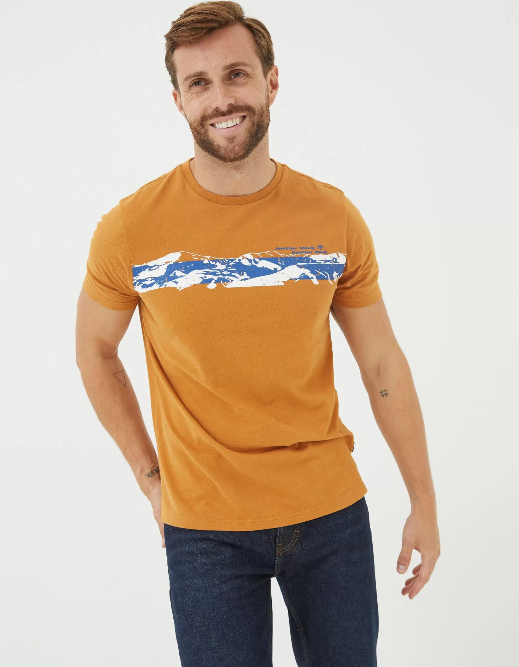 Fashion FatFace Another Week T-Shirt Golden Yellow