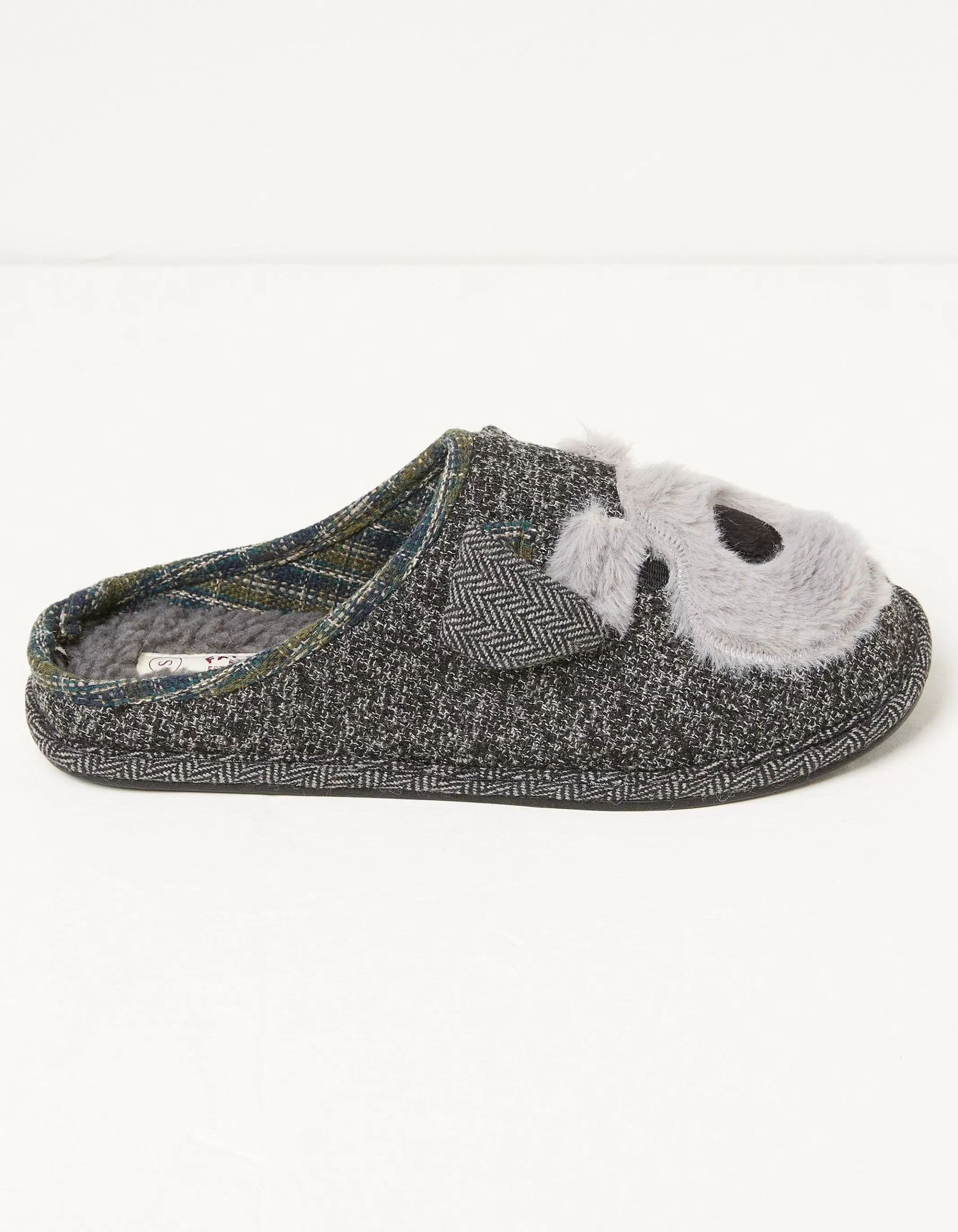 Best FatFace Archie Scotty Dog Slipper Grey