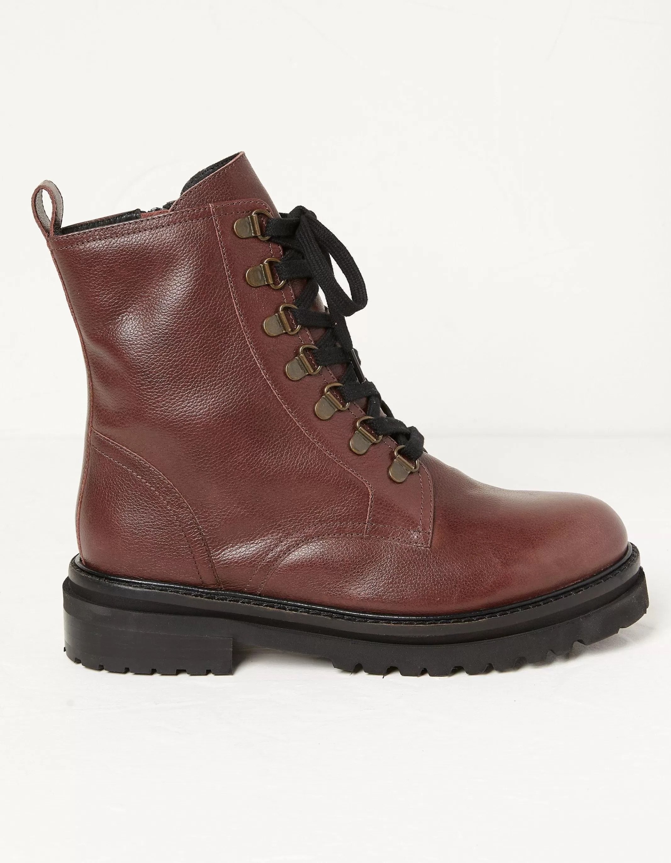 Hot FatFace Aureilia Ankle Hiker Boot Burgundy