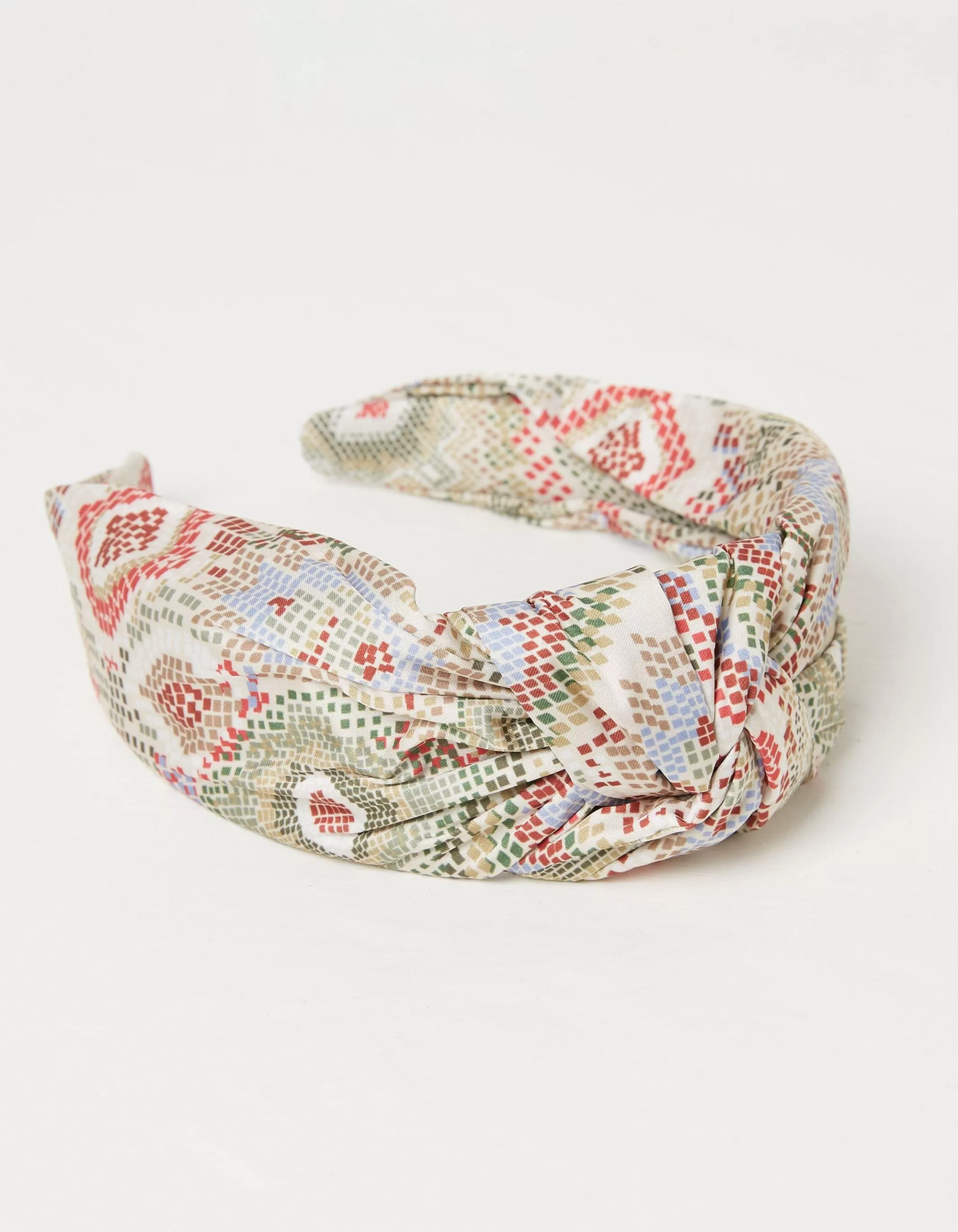 Hot FatFace Aztec Texture Head Band Ivory