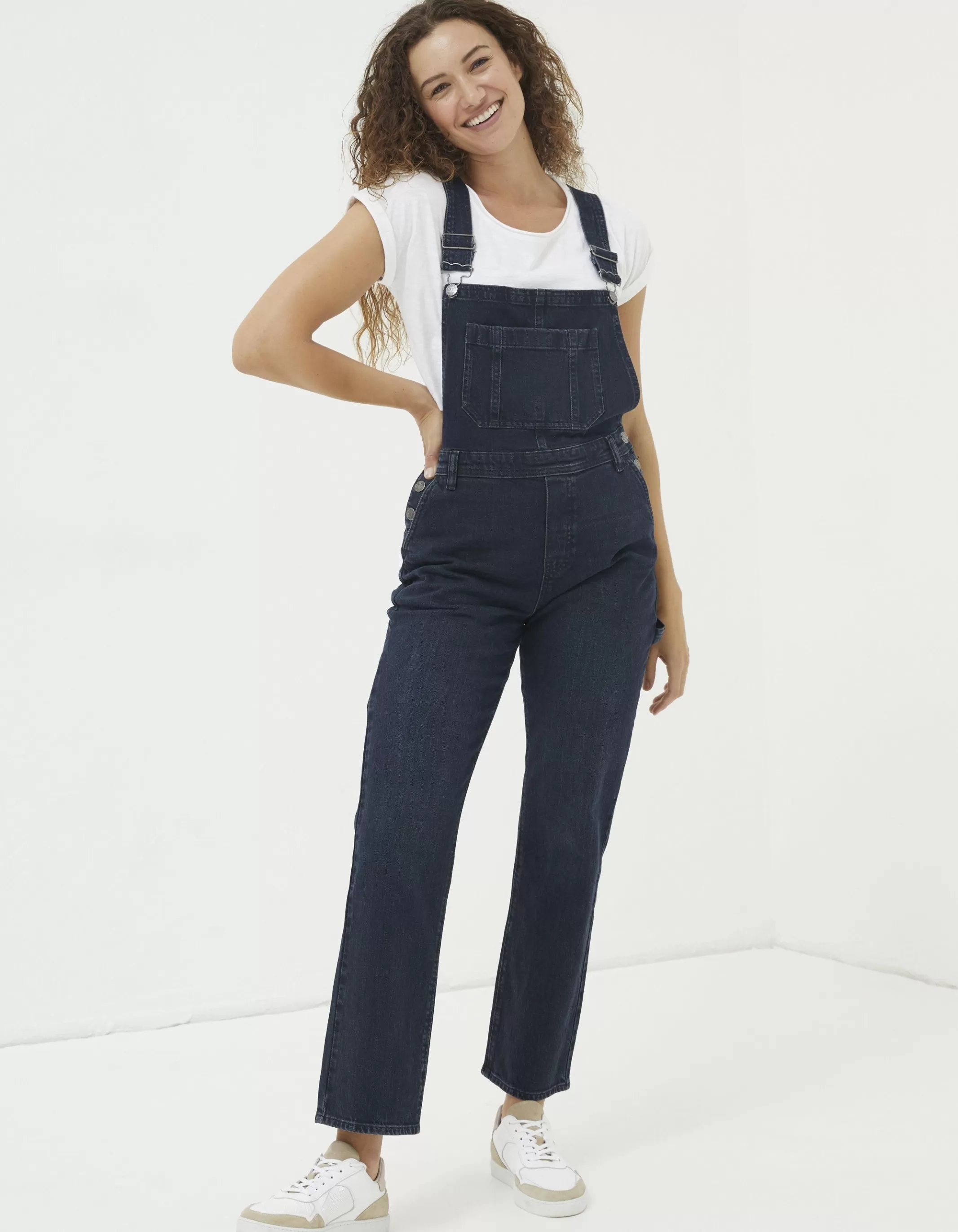 Discount FatFace Banbury Dungarees Dark Blue