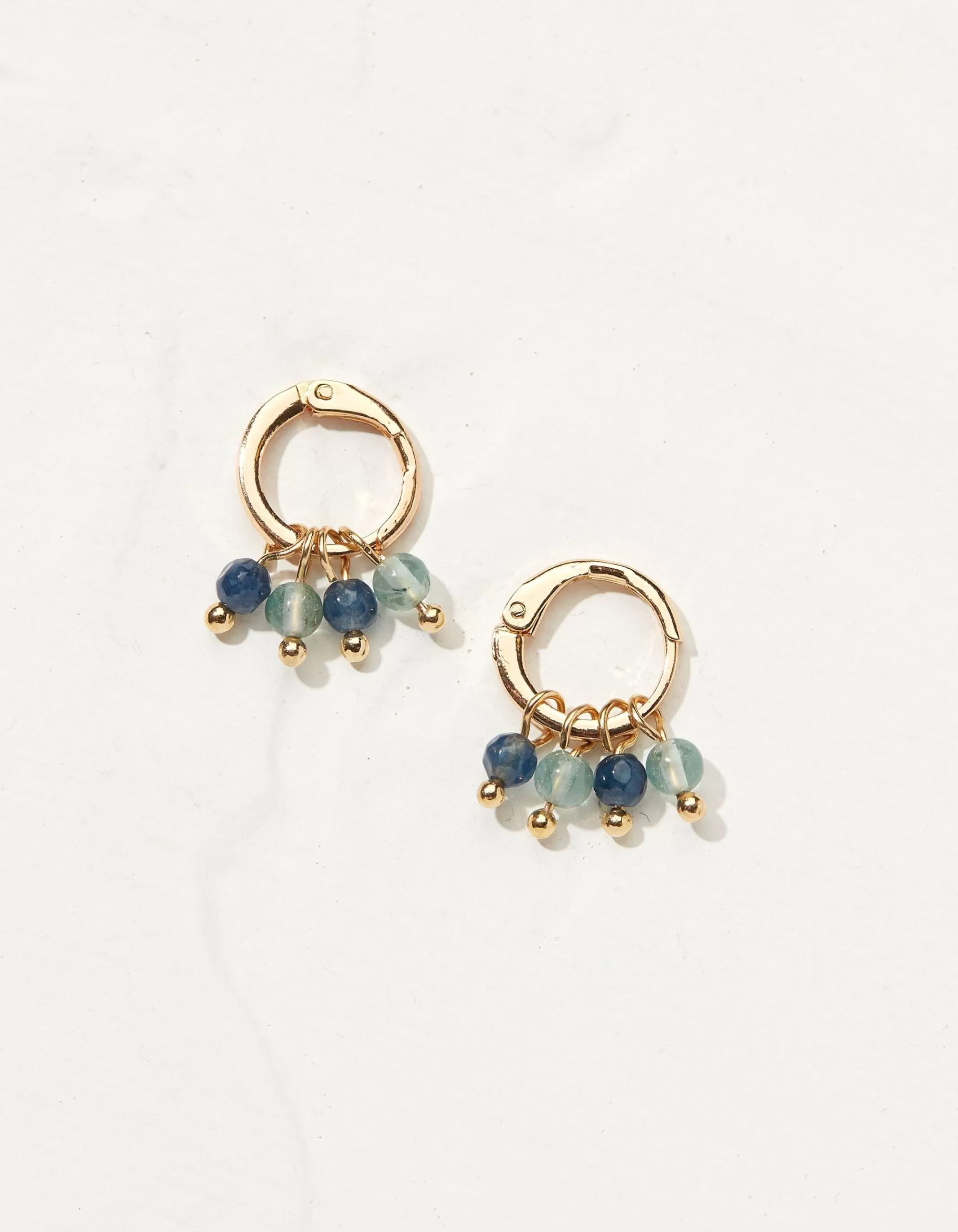 Cheap FatFace Bead Huggy Hoops Blue