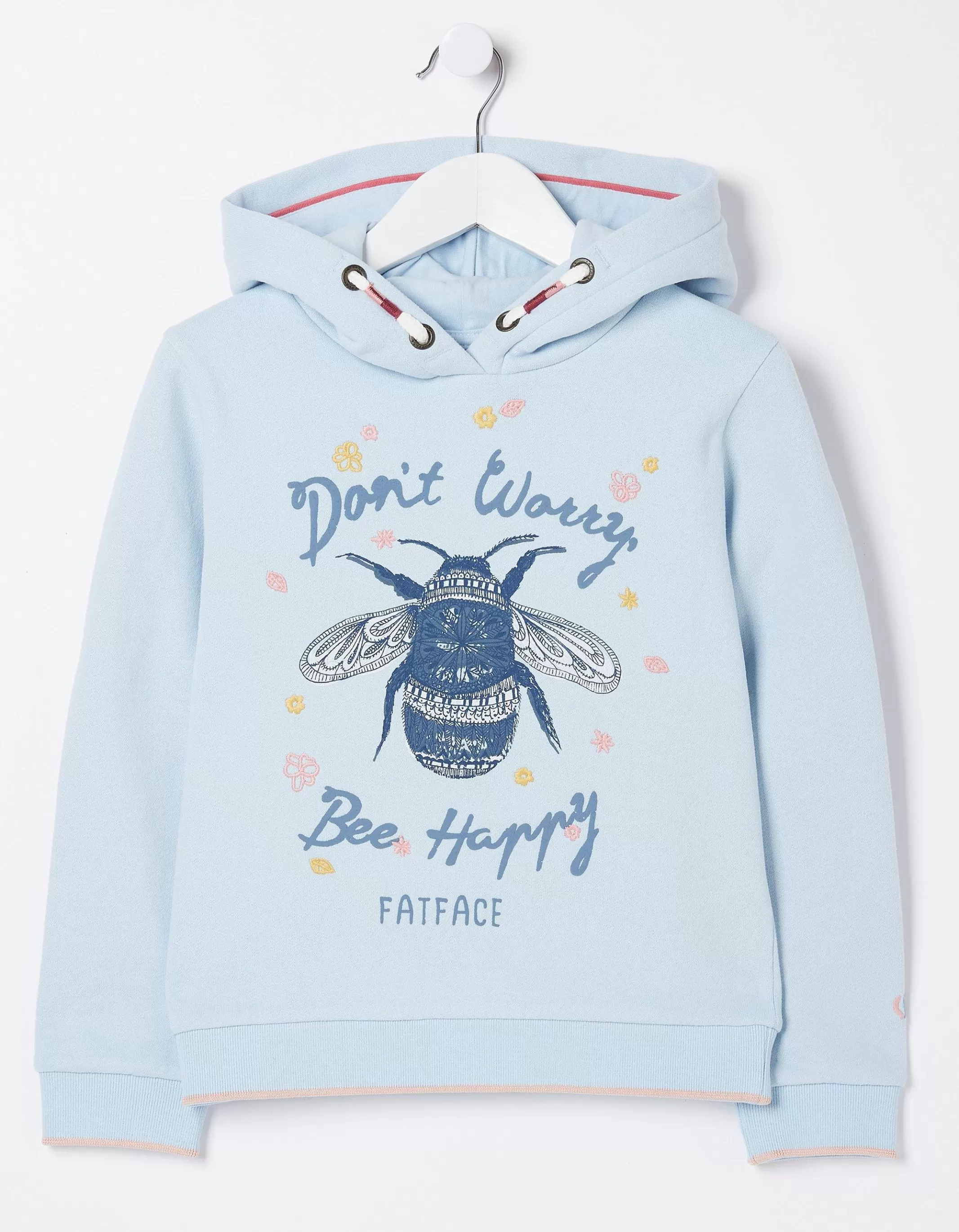 Flash Sale FatFace Bee Hooded Sweat Light Blue