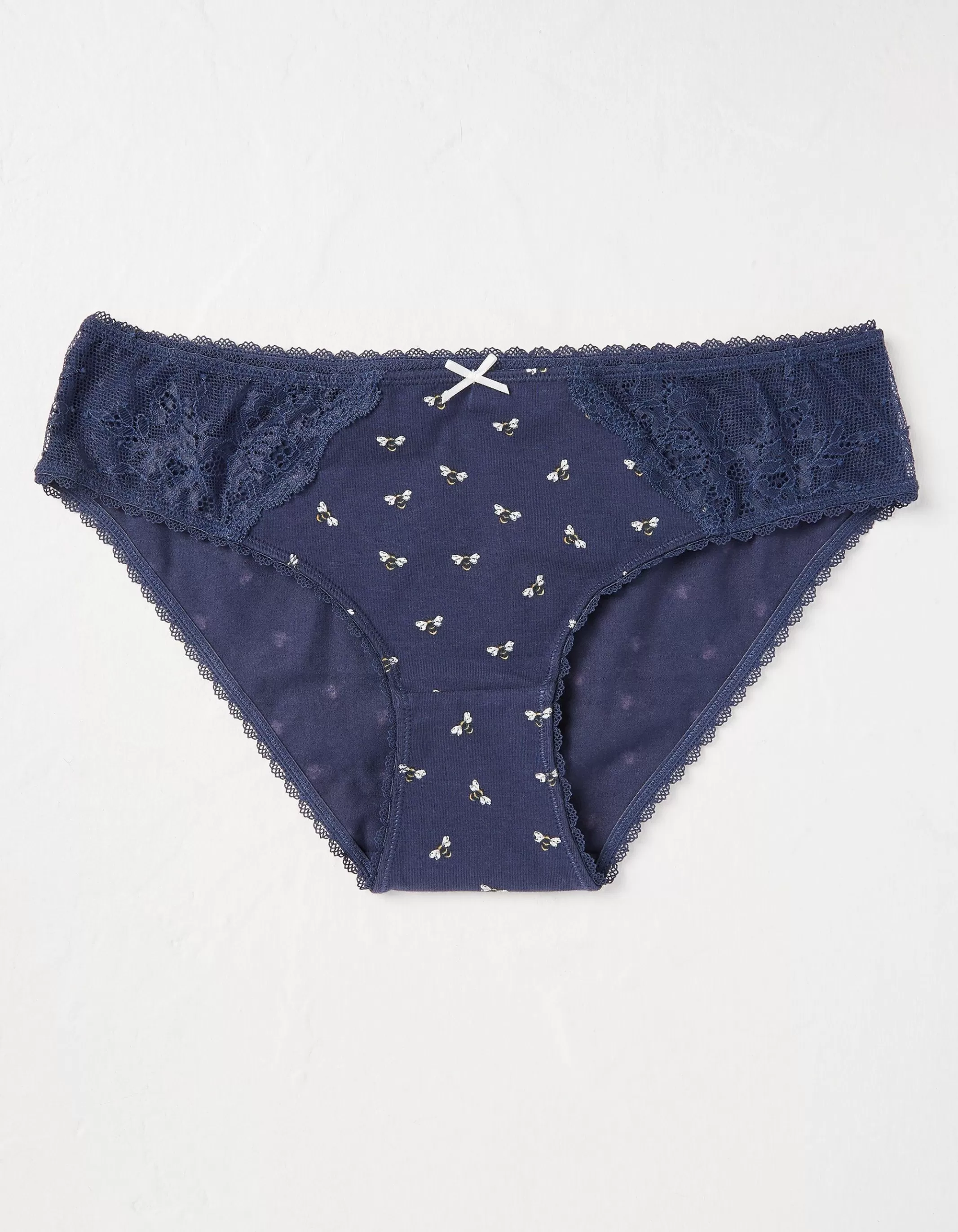 Best FatFace Bee Print Mini Knickers Navy