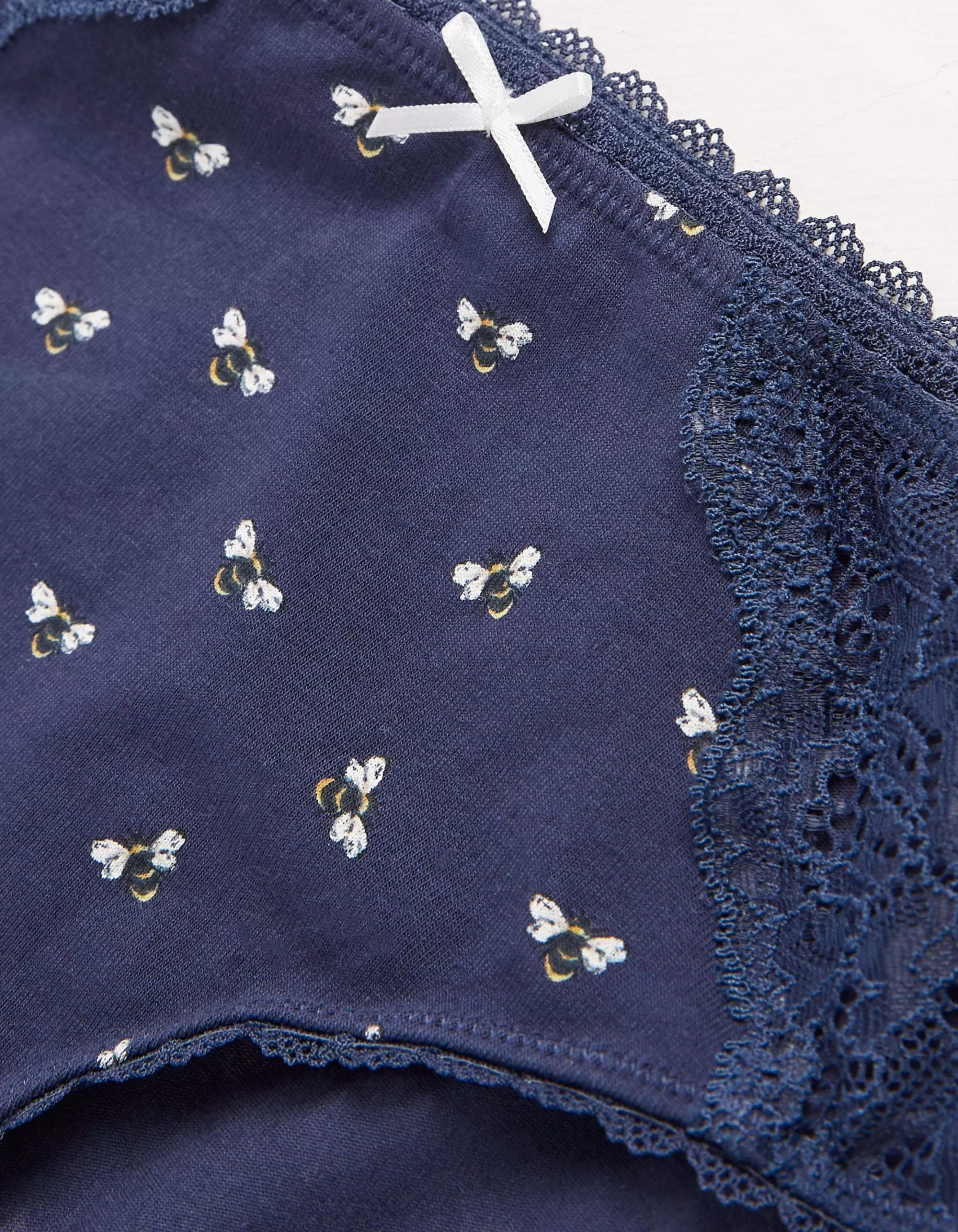 Best FatFace Bee Print Mini Knickers Navy