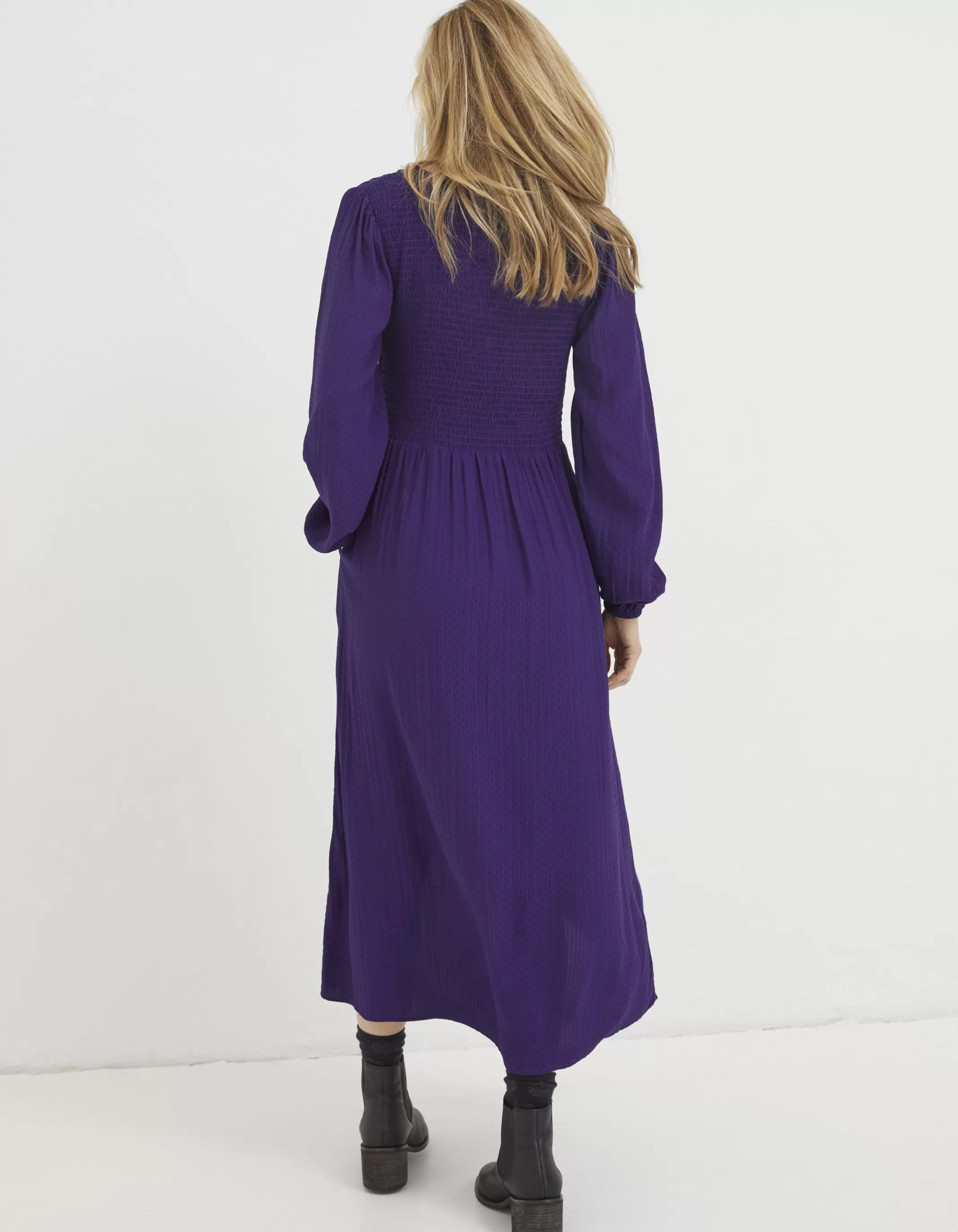 Clearance FatFace Bennie Wrap Midi Dress Plum