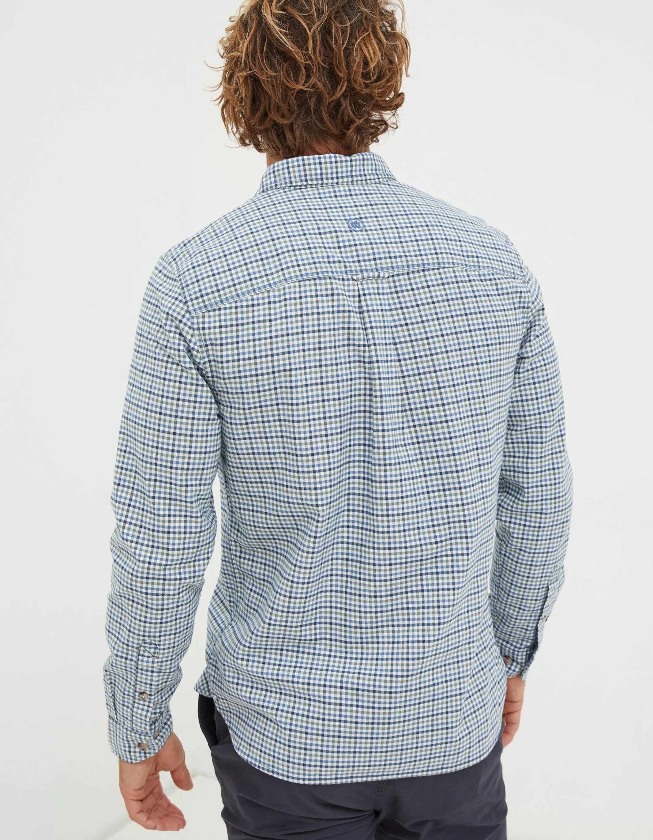 Best FatFace Benton Gingham Shirt Blue