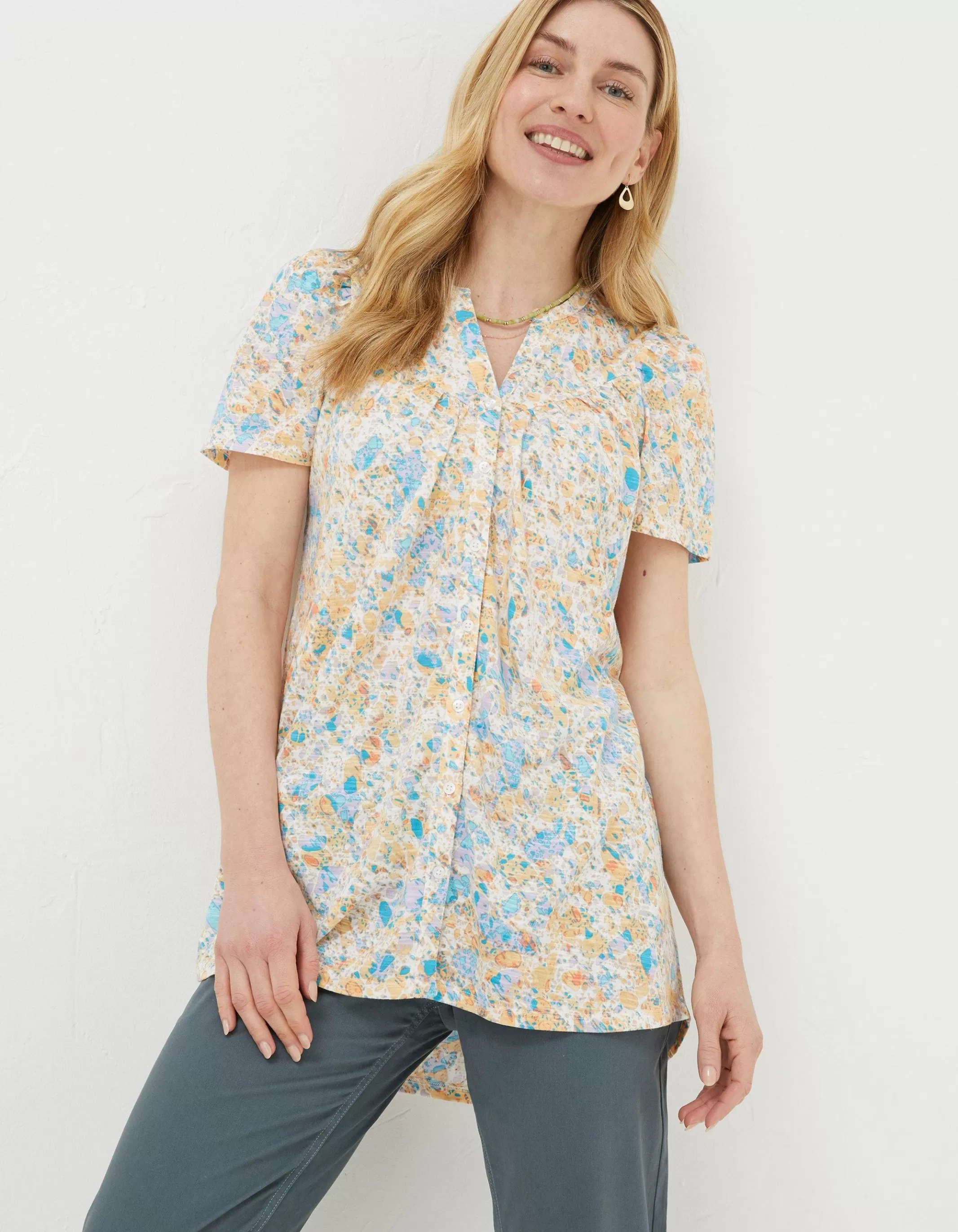 Flash Sale FatFace Betty Mineral Tunic Ivory