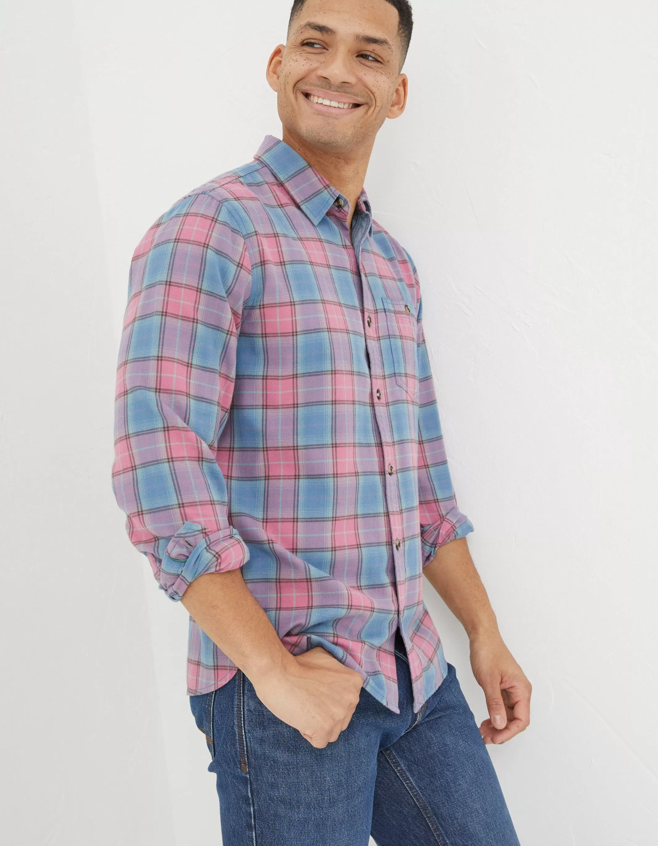 Best Sale FatFace Bibury Check Shirt Rose Pink