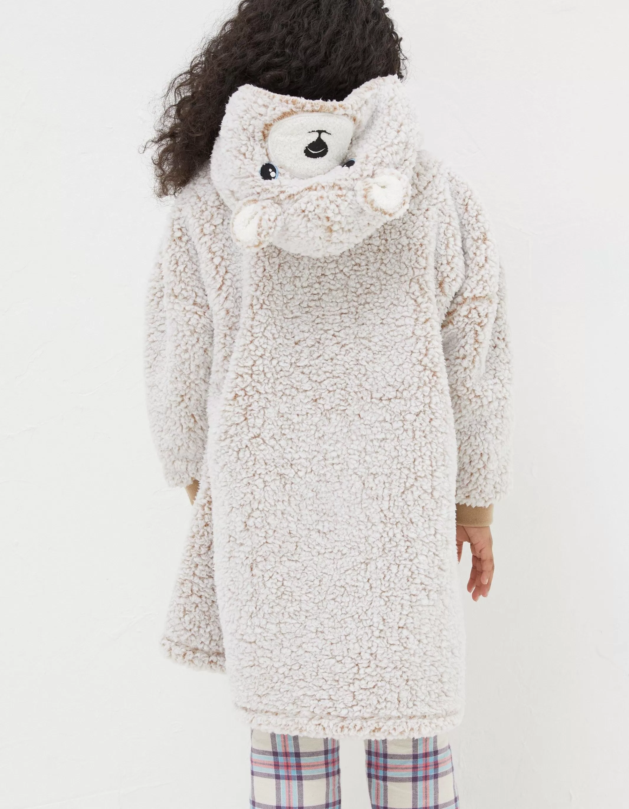Shop FatFace Bobbi Bear Oversized Hoodie Brown