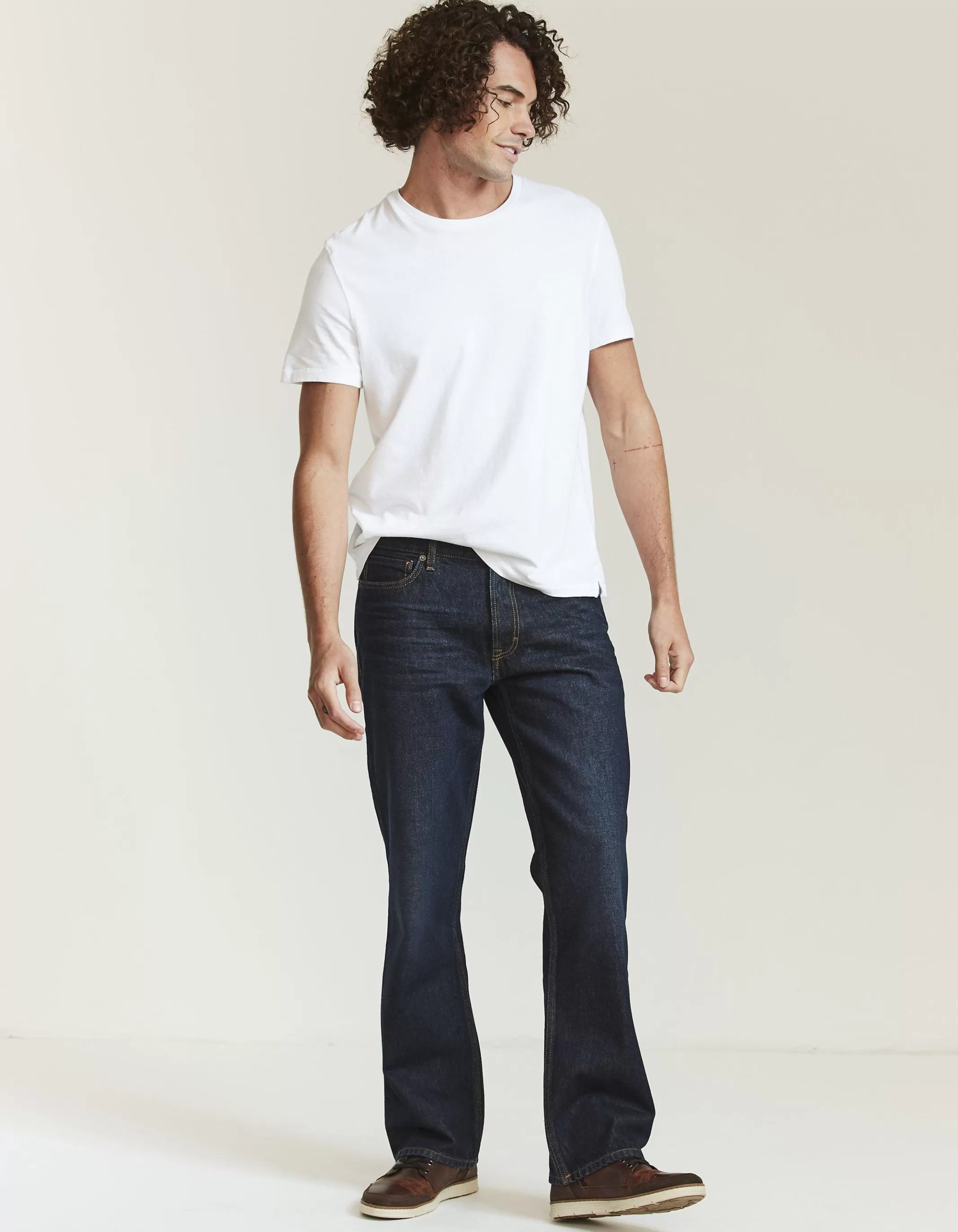 Cheap FatFace Bootcut Dark Vintage Wash Jeans Denim