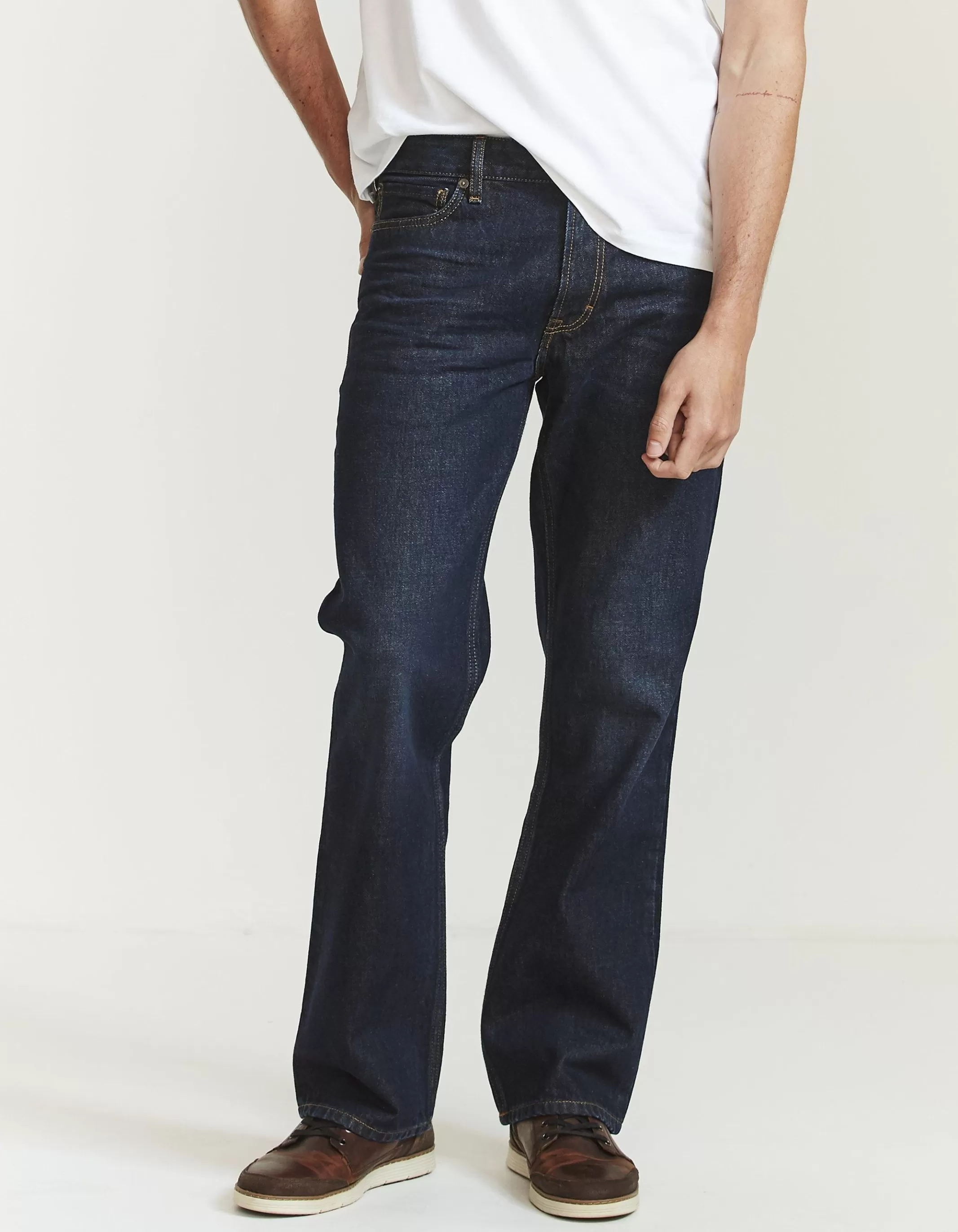 Cheap FatFace Bootcut Dark Vintage Wash Jeans Denim