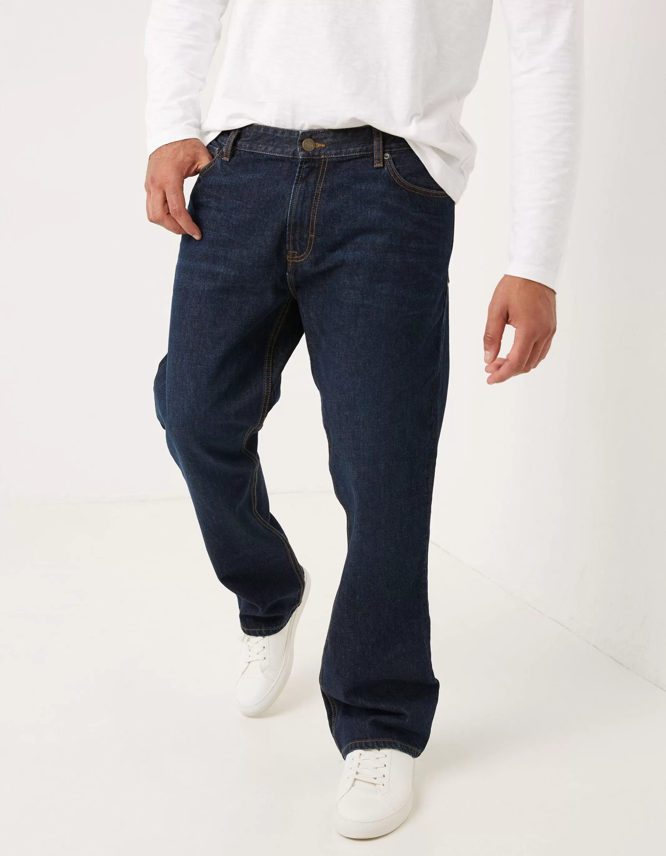 Cheap FatFace Bootcut Dark Vintage Wash Jeans Denim