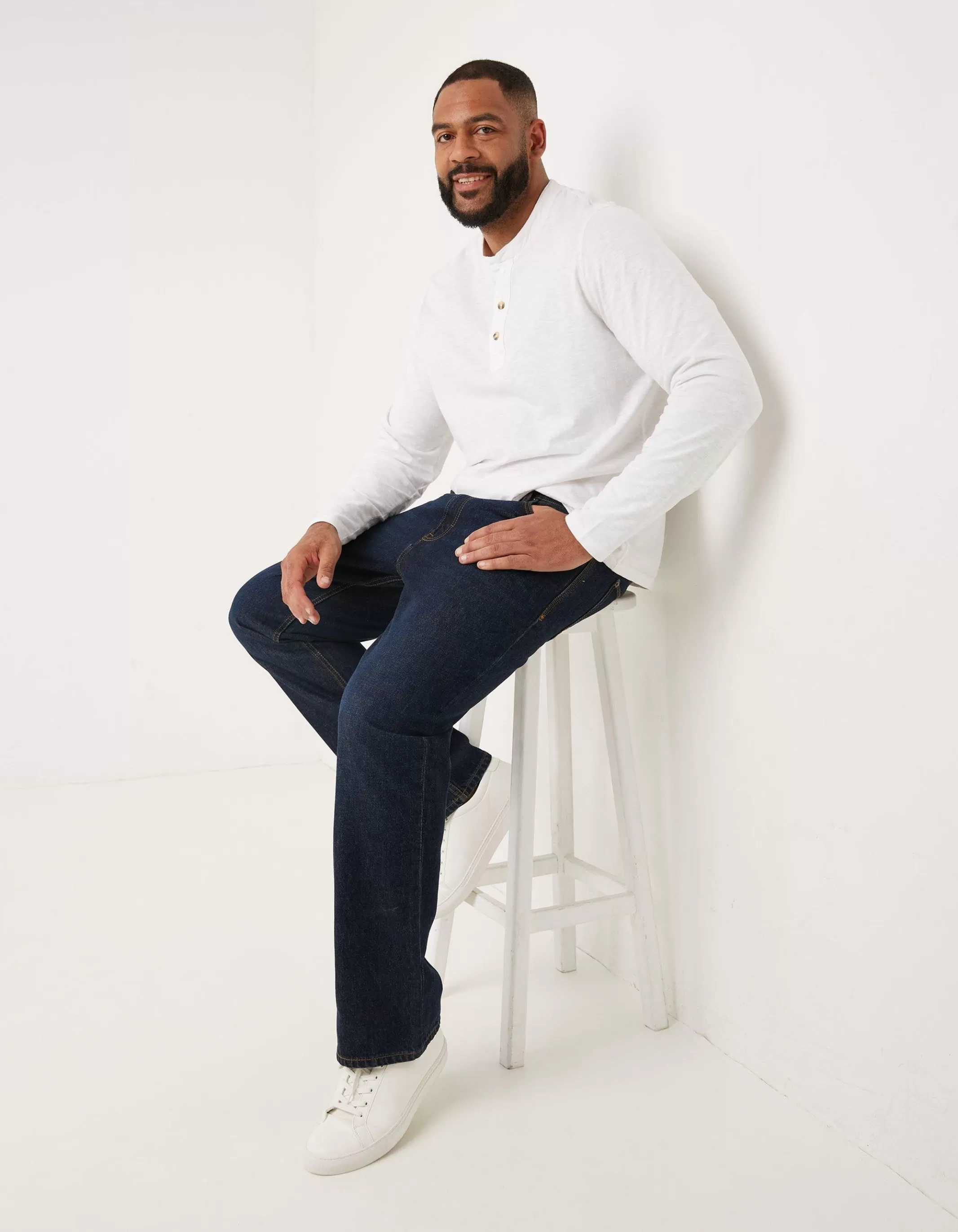 Cheap FatFace Bootcut Dark Vintage Wash Jeans Denim