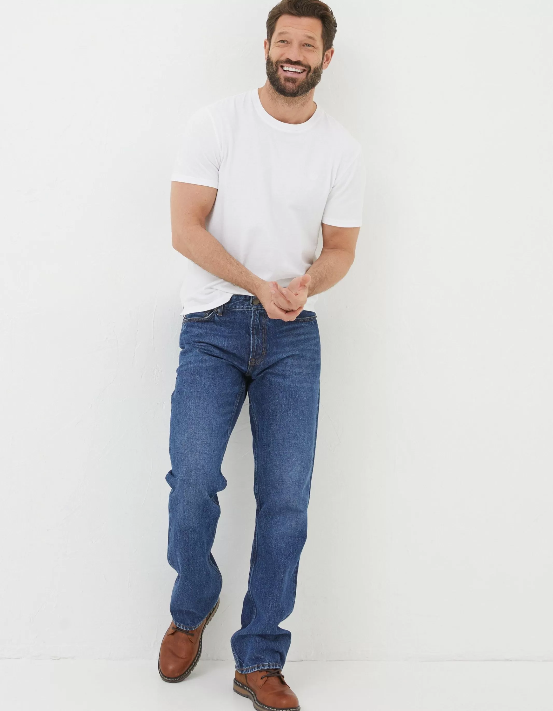 New FatFace Bootcut Jeans Stone Wash