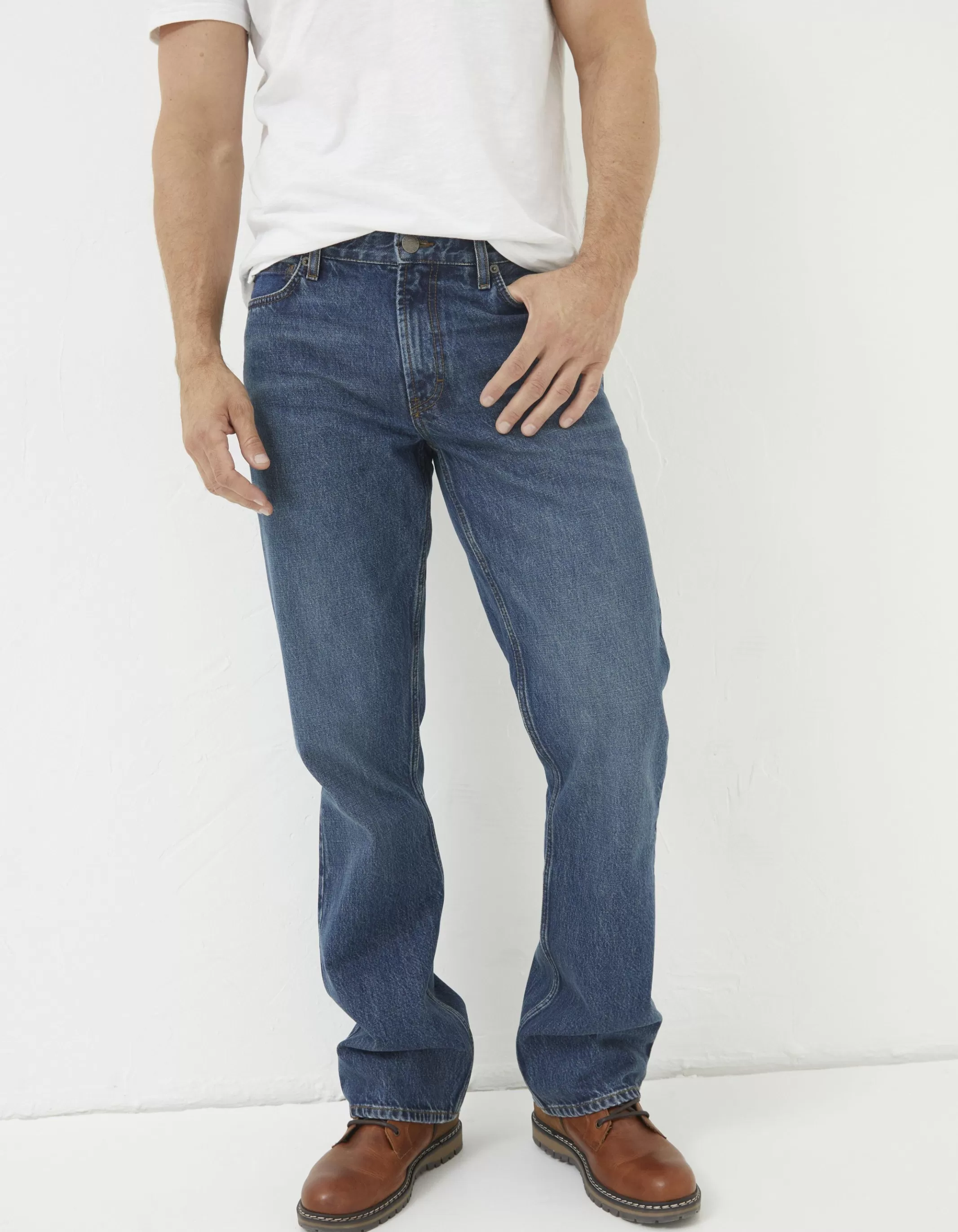 Cheap FatFace Bootcut Jeans Indigo Blue
