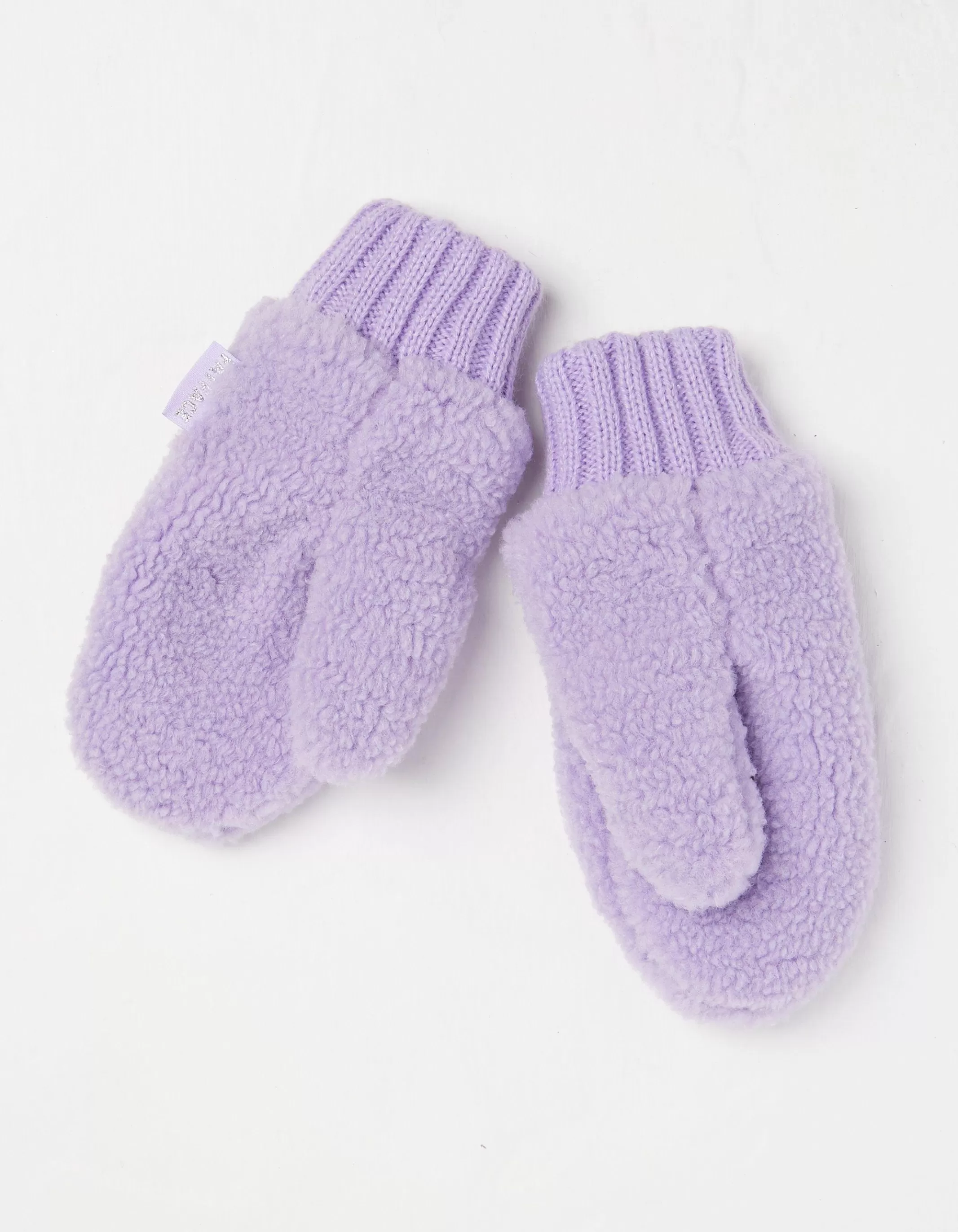 Cheap FatFace Borg Mittens Lilac